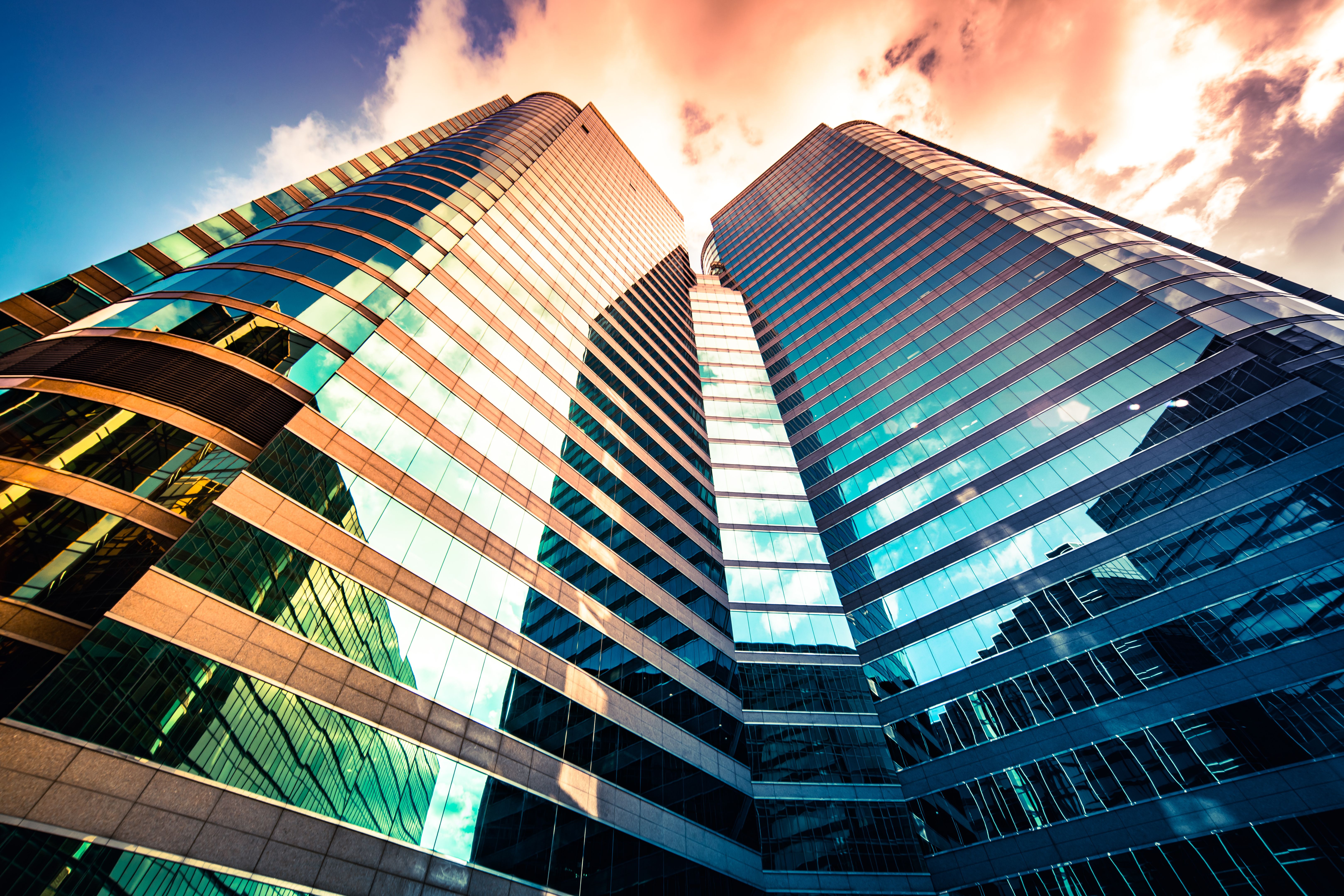 Architecture details Modern Building Glass facade Exterior