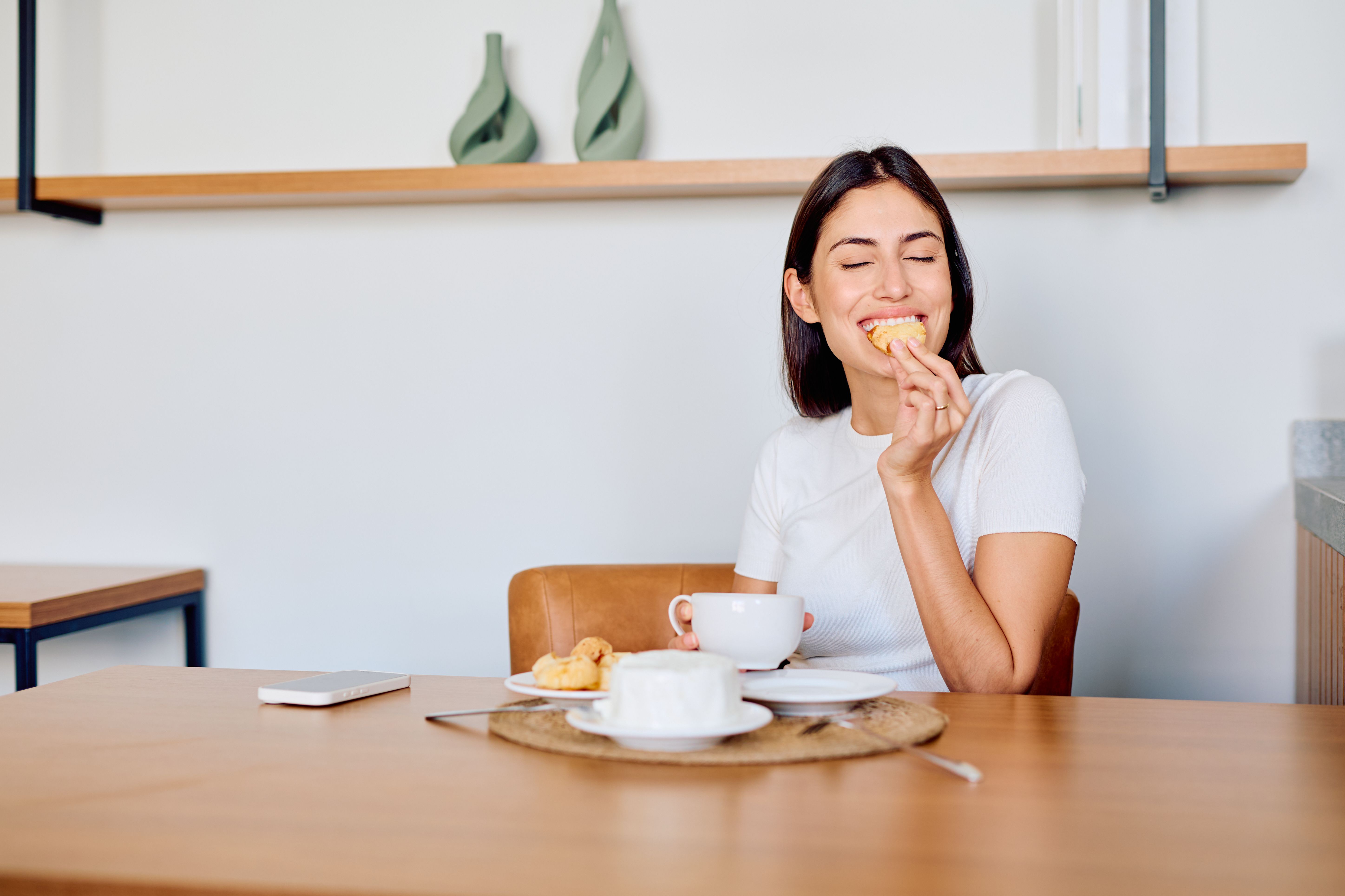 people enjoying cookies