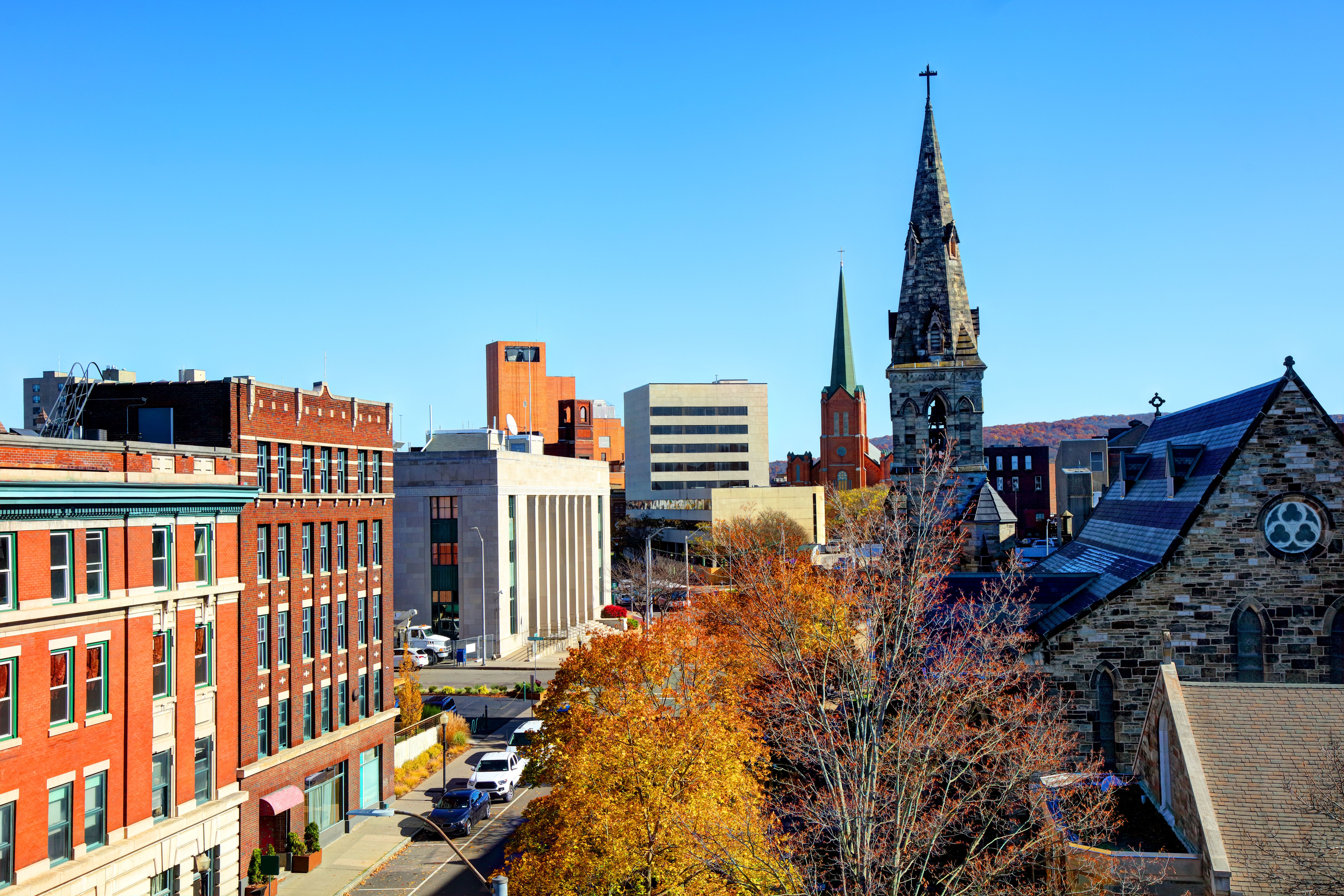 Downtown Binghamton, New York Skyline