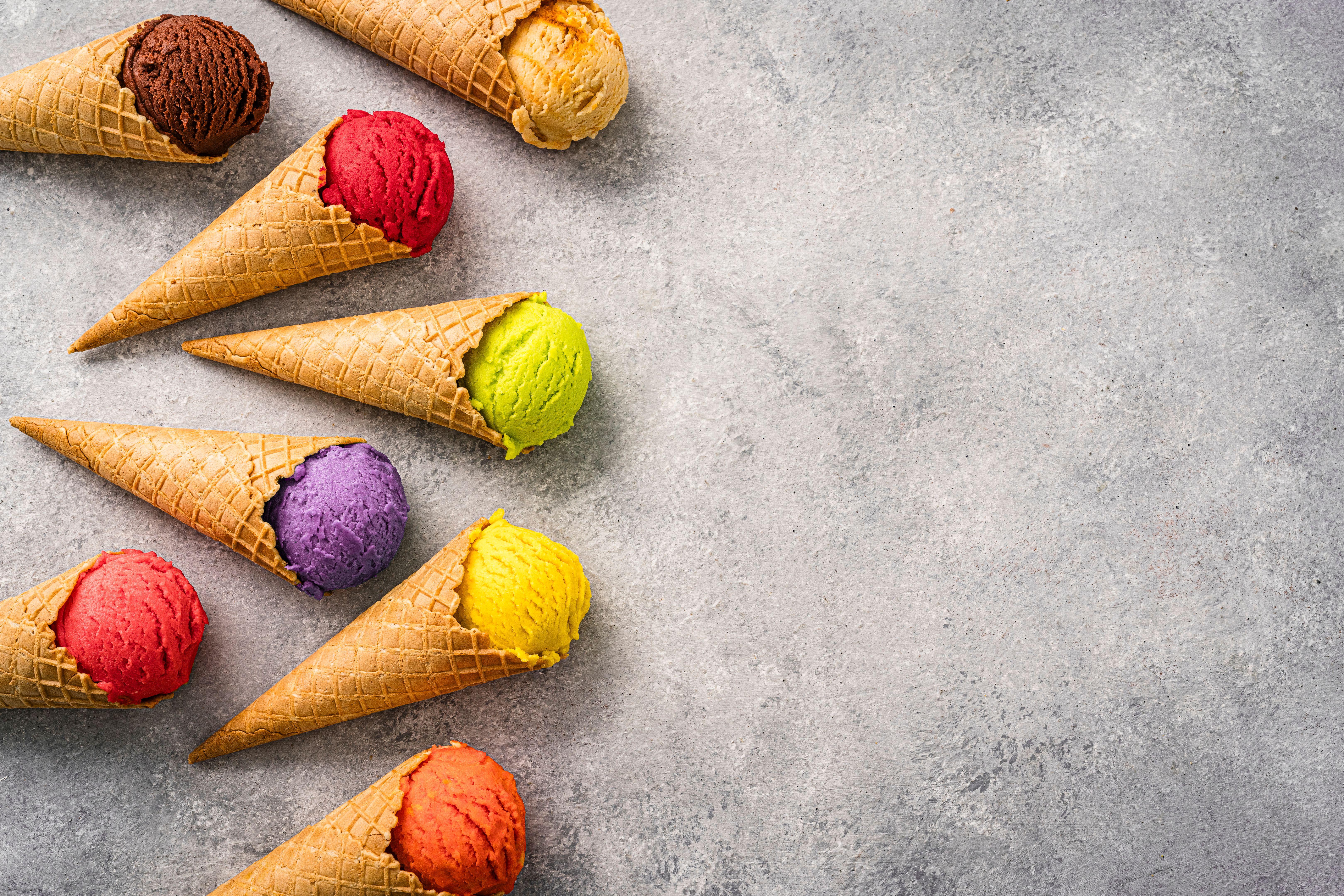 homemade ice cream cones