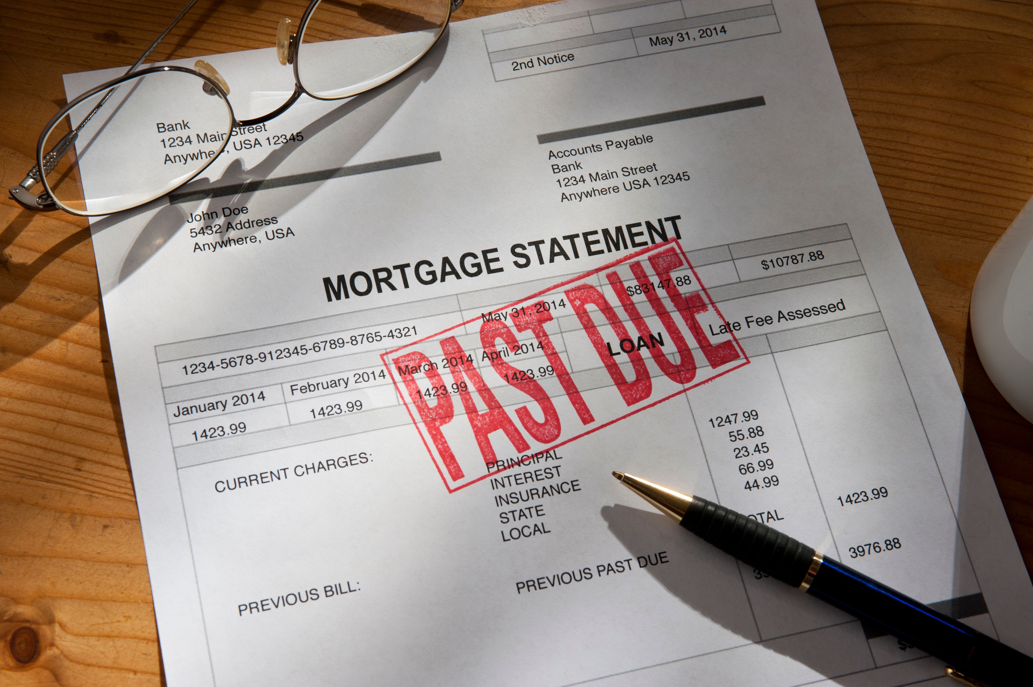 Mortgage Statement Past Due Mortgage Statement Past Due
