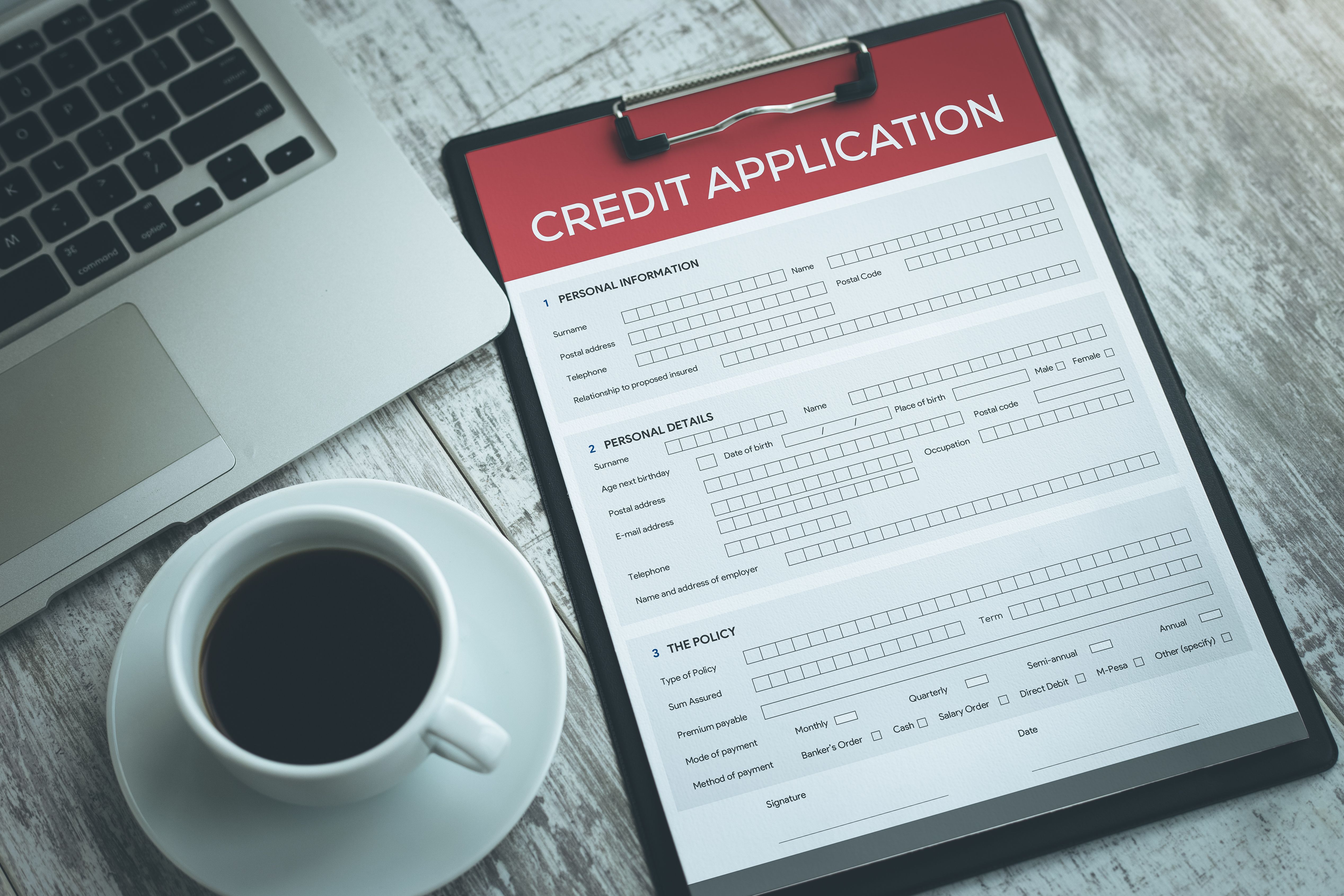 credit card application