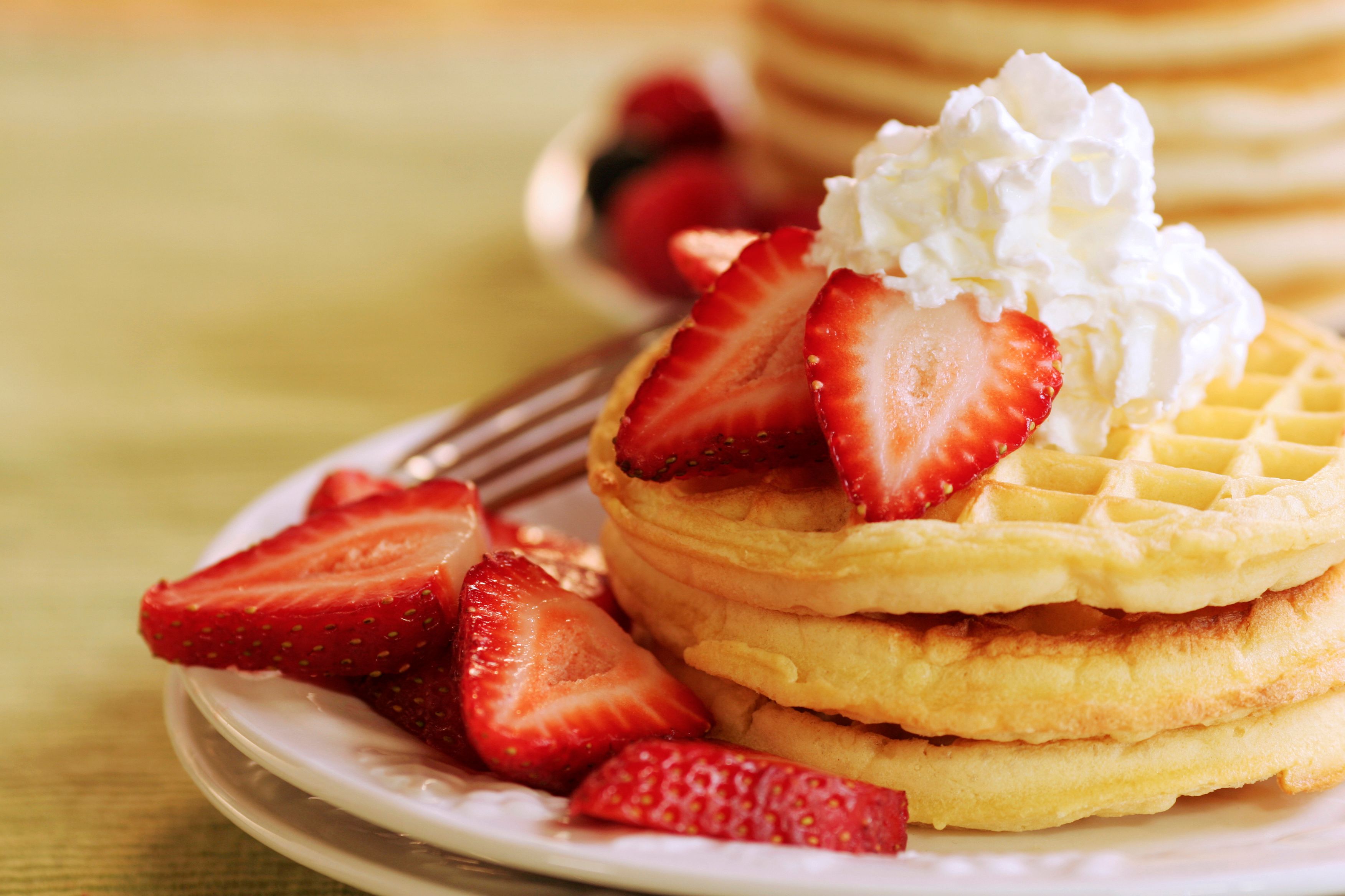 waffles fruit