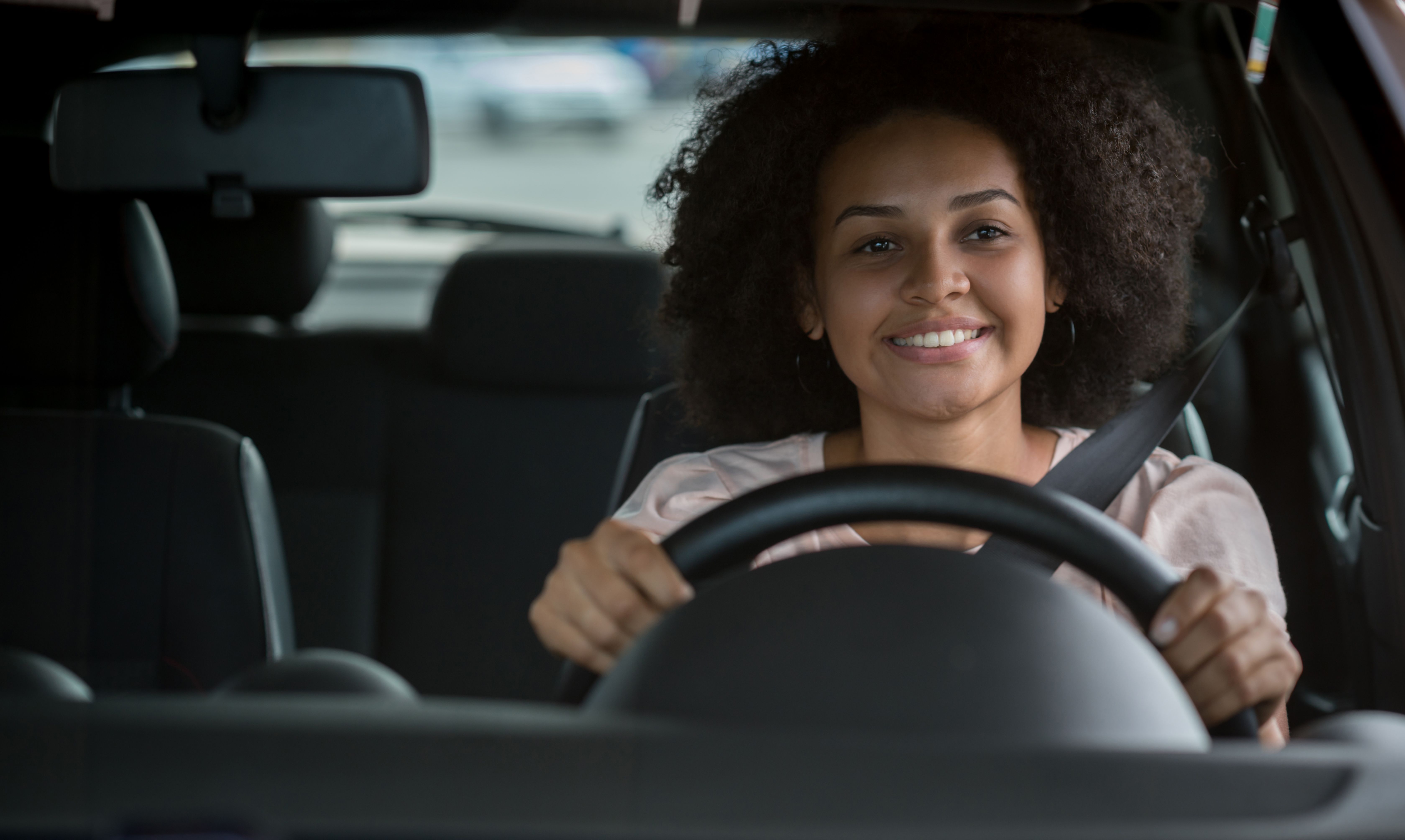 happy driver