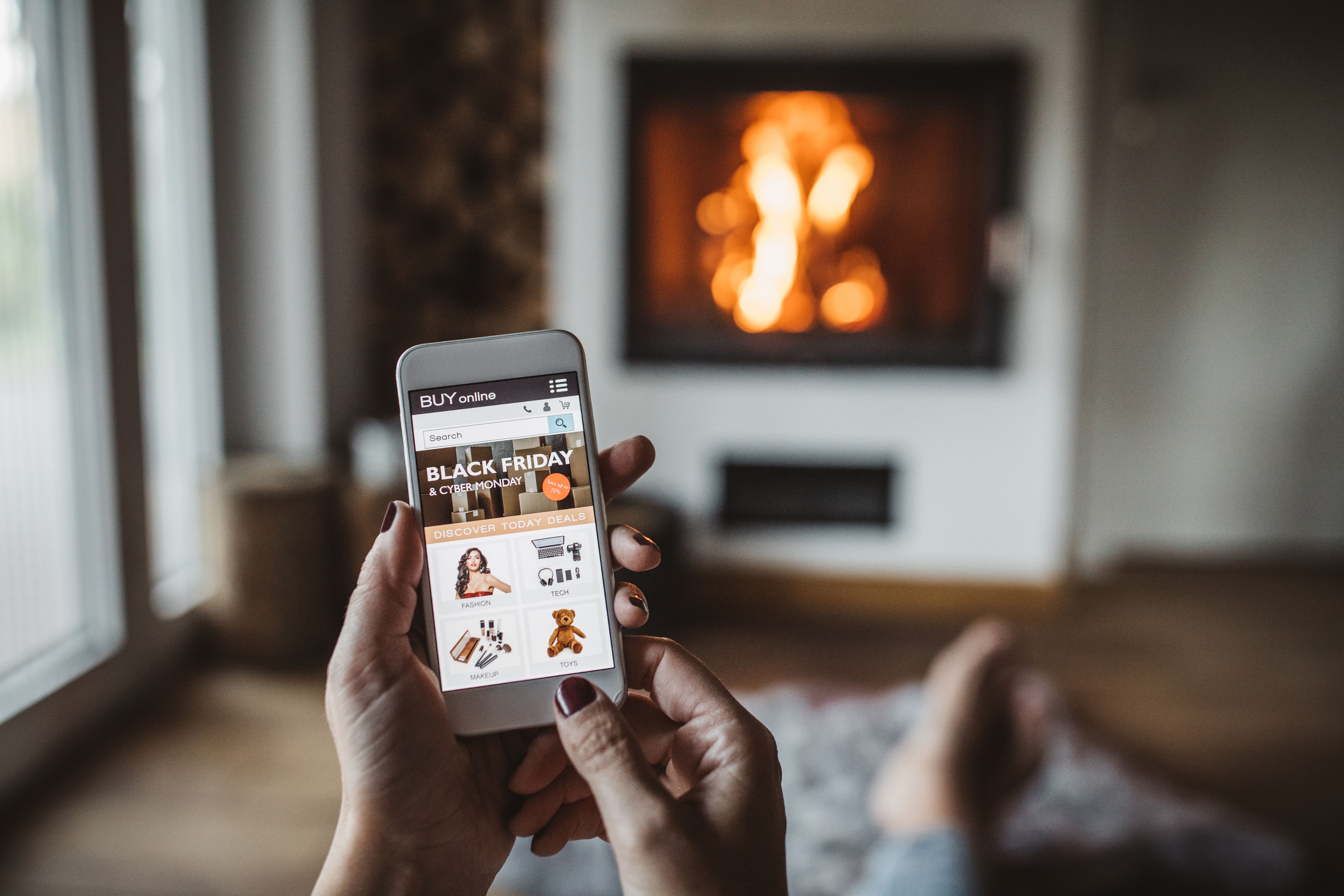 online shopping winter