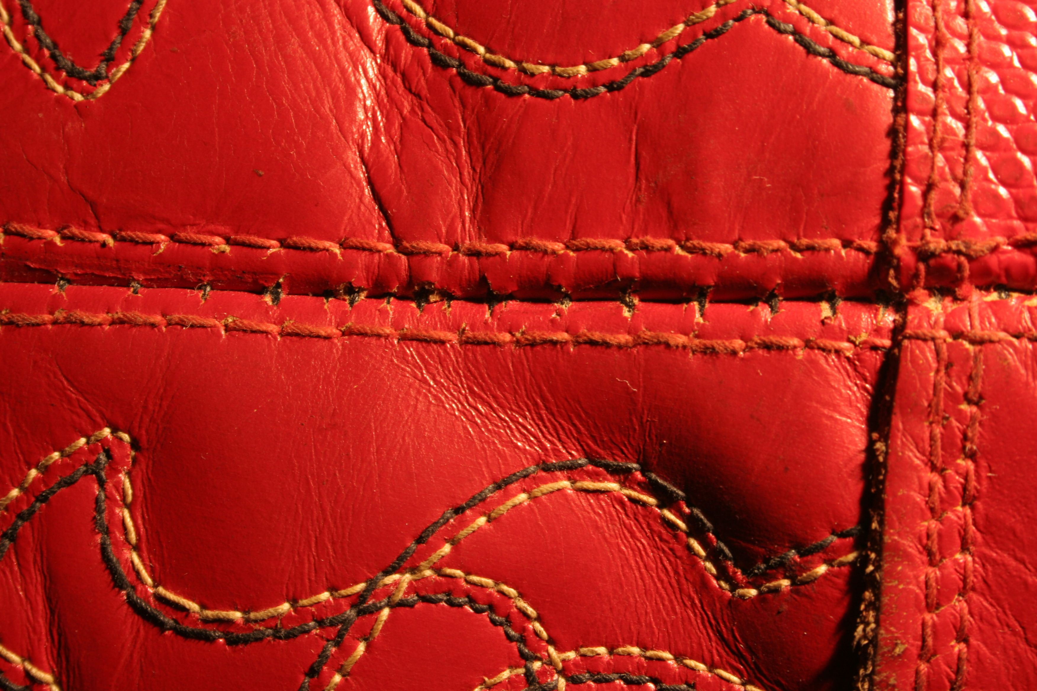red leather red leather
