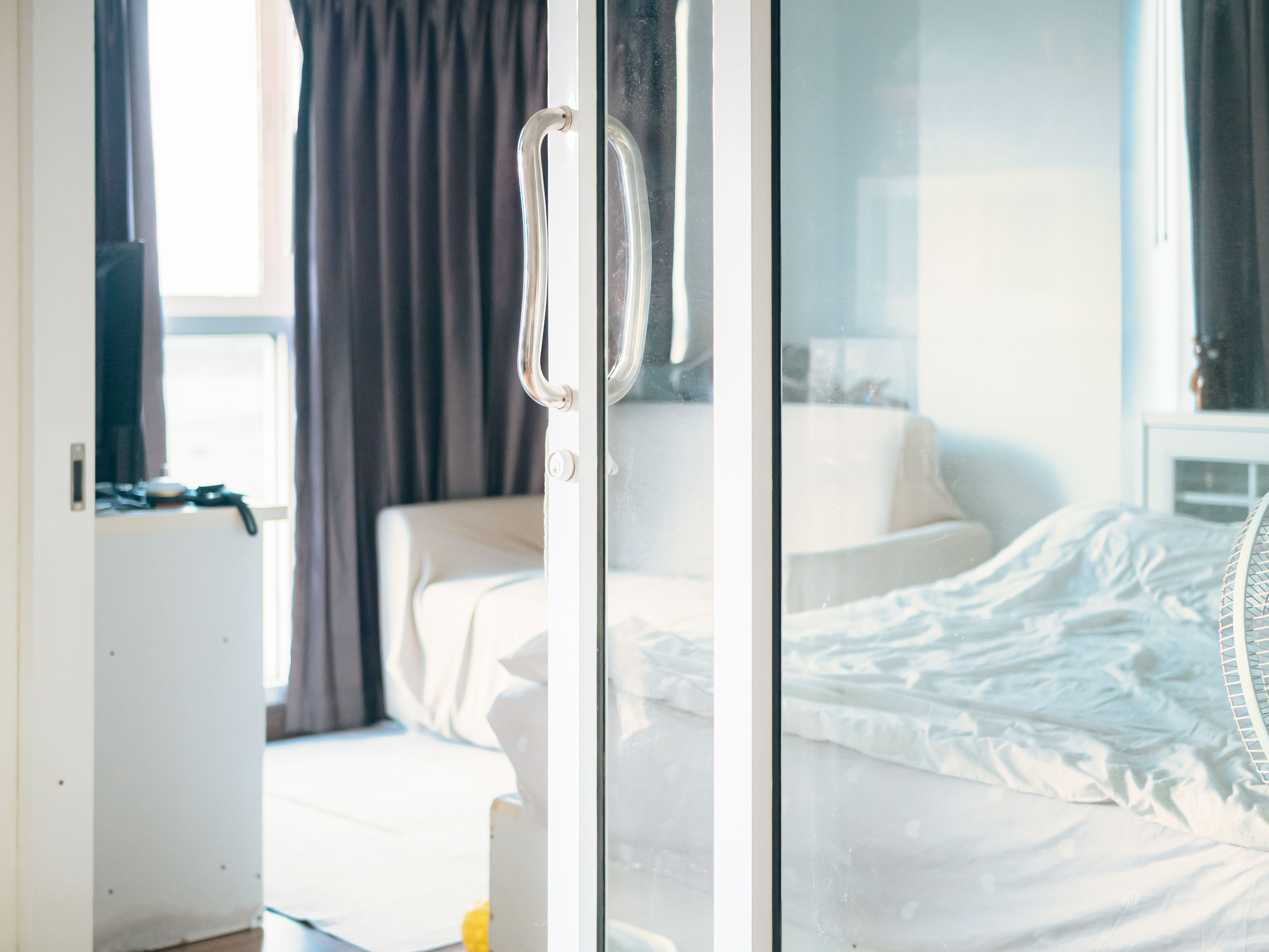 small room sliding doors