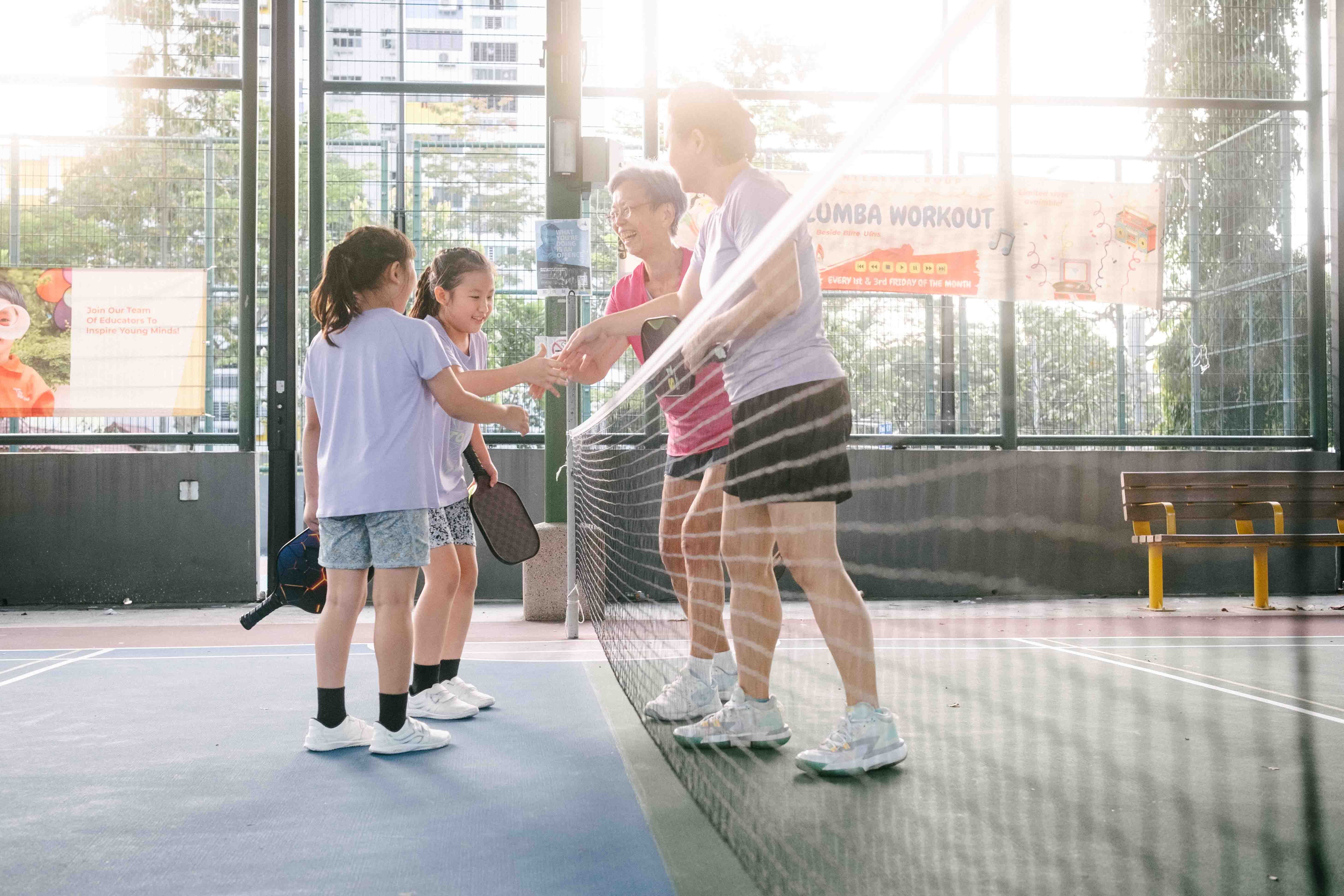 young pickleball players