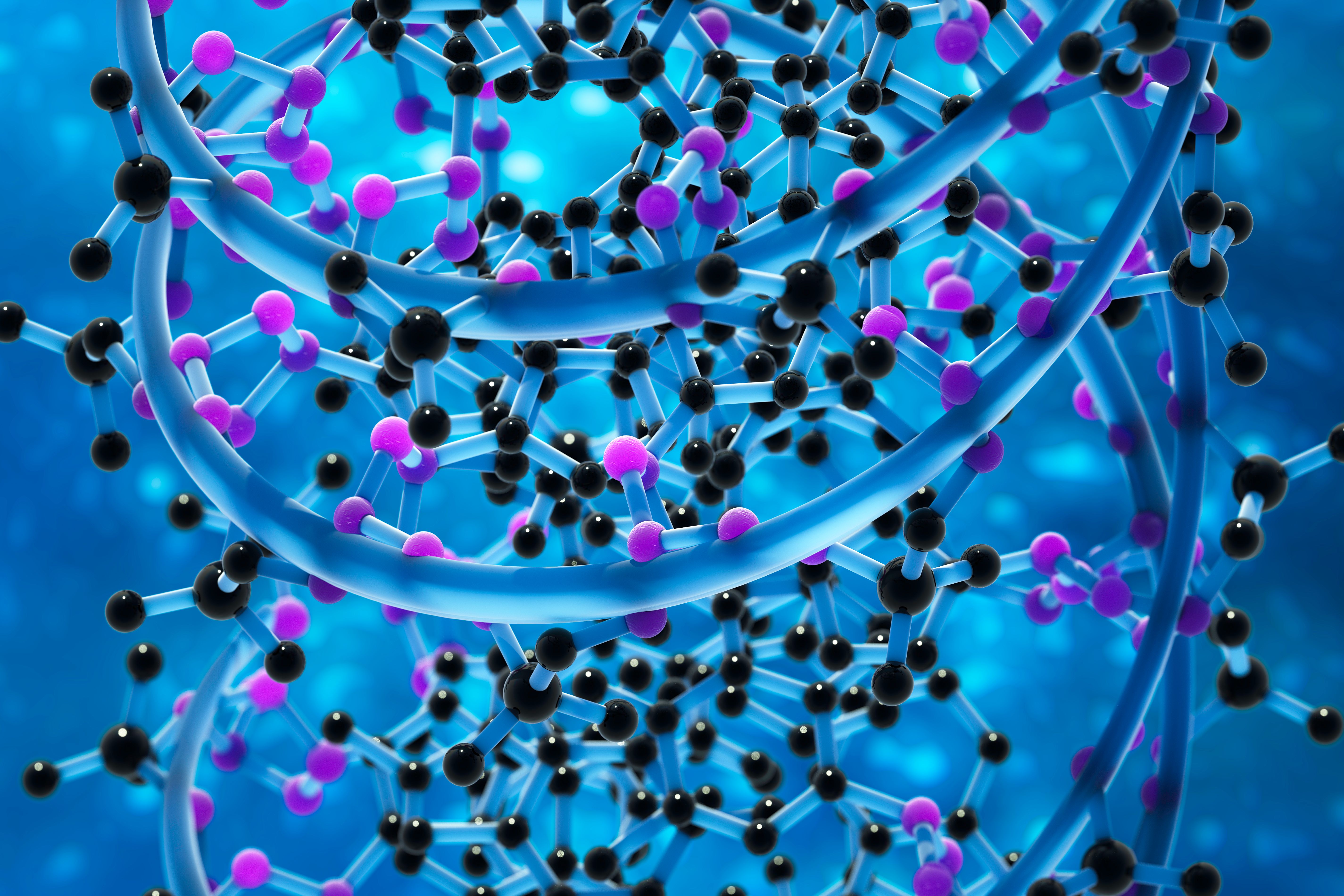 DNA 3D Biomedical Illustration