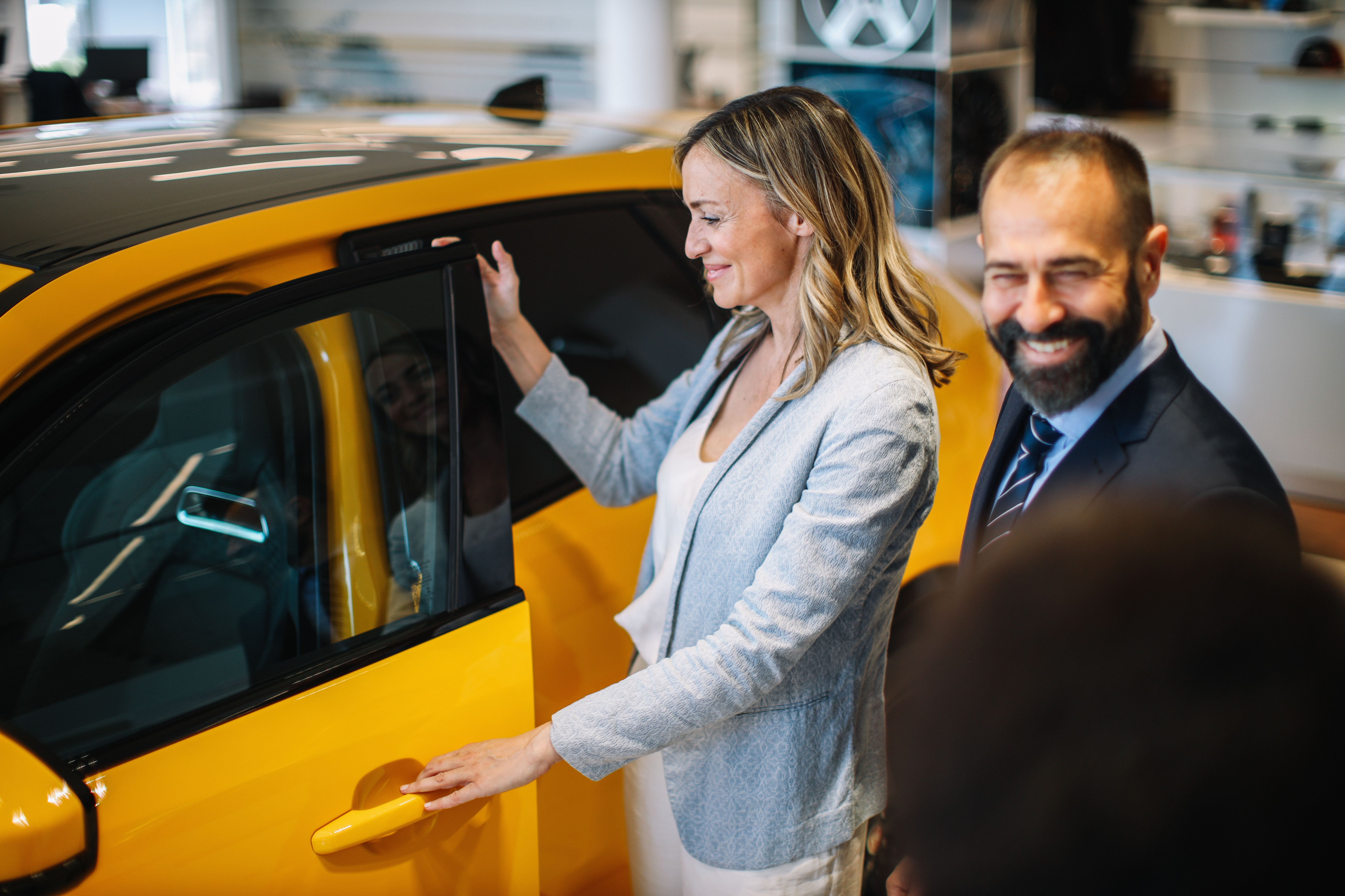 electric car showroom