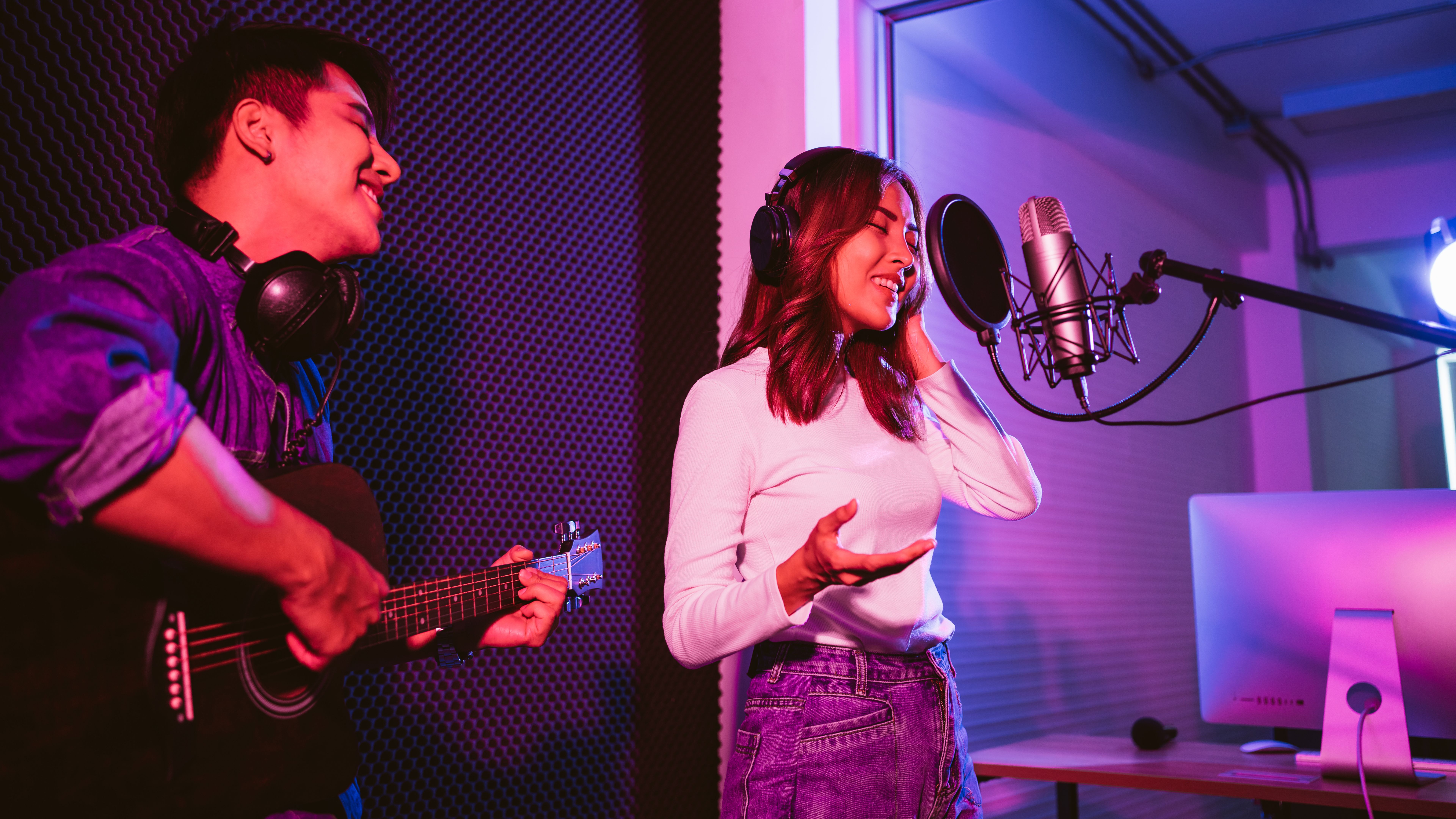 music studio session