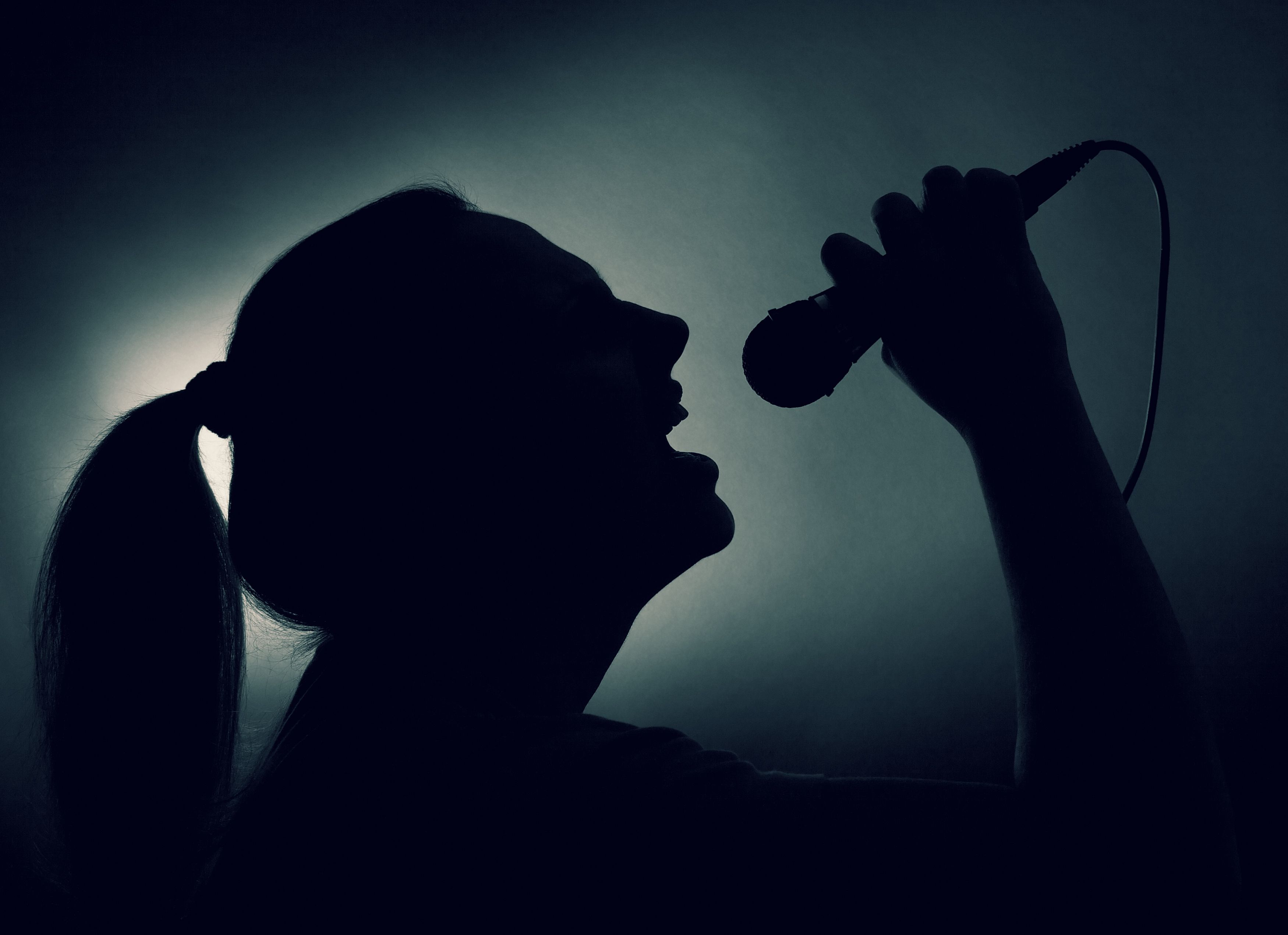 Female Singer Silhoutte
