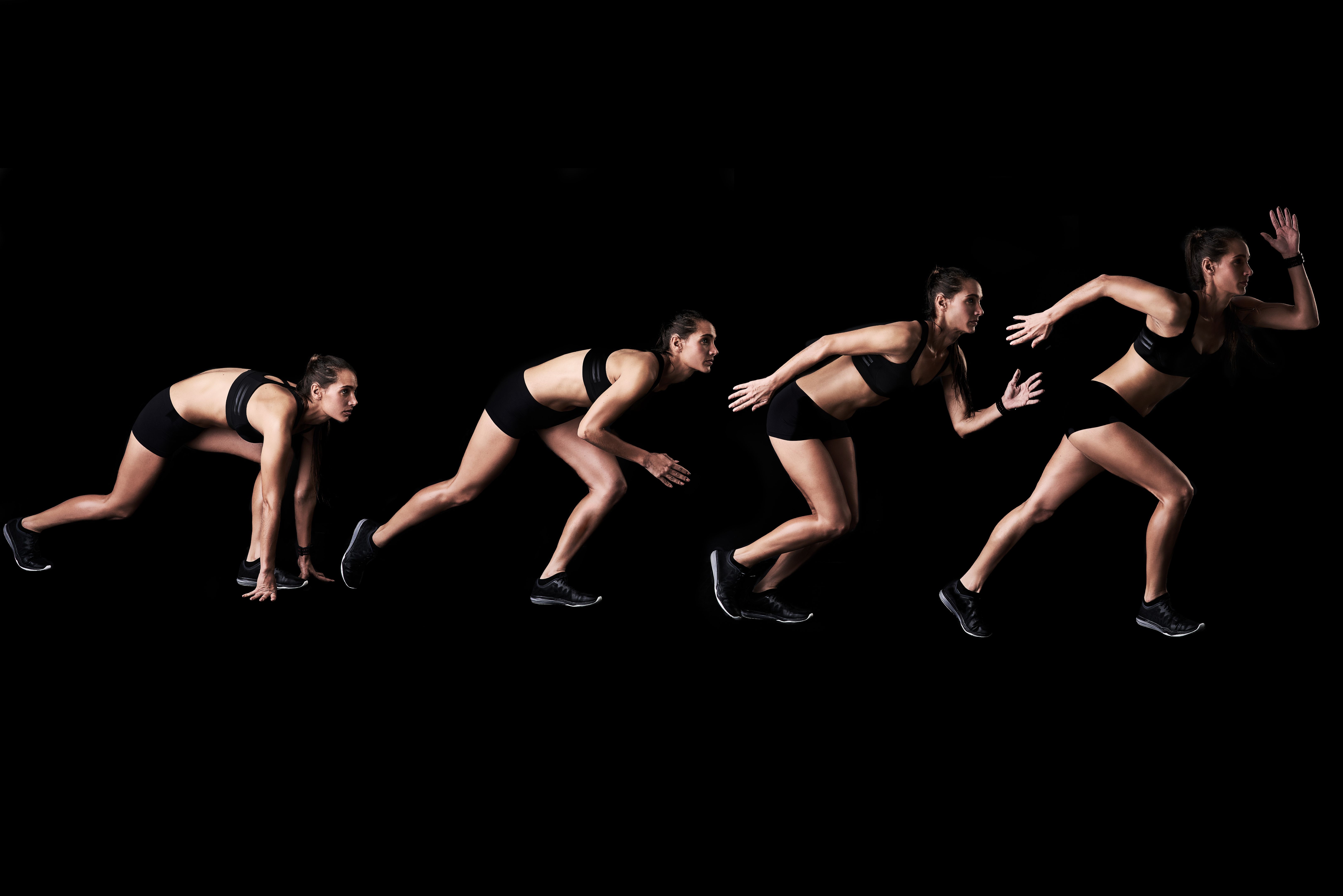 young athlete action