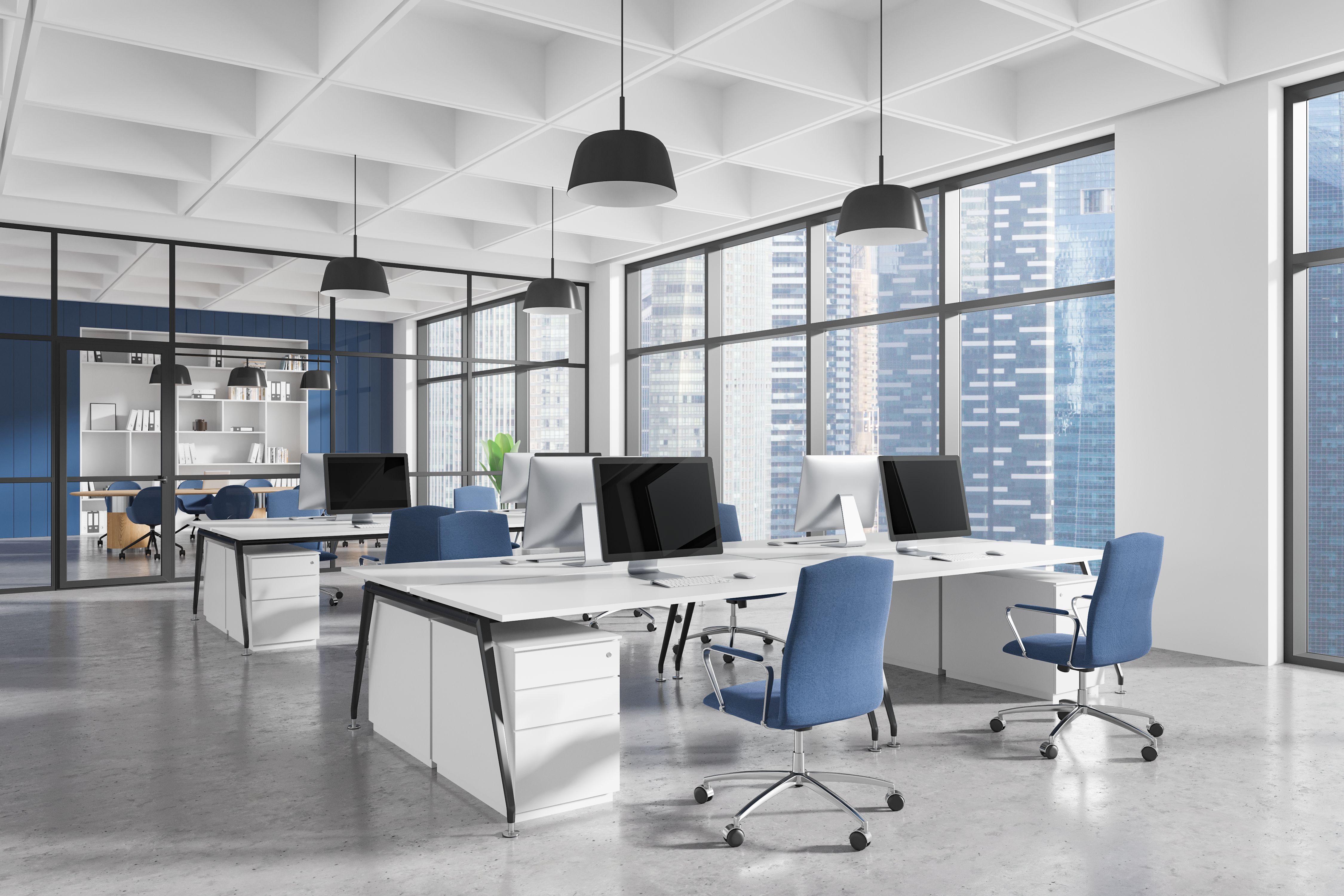 modern office workspace