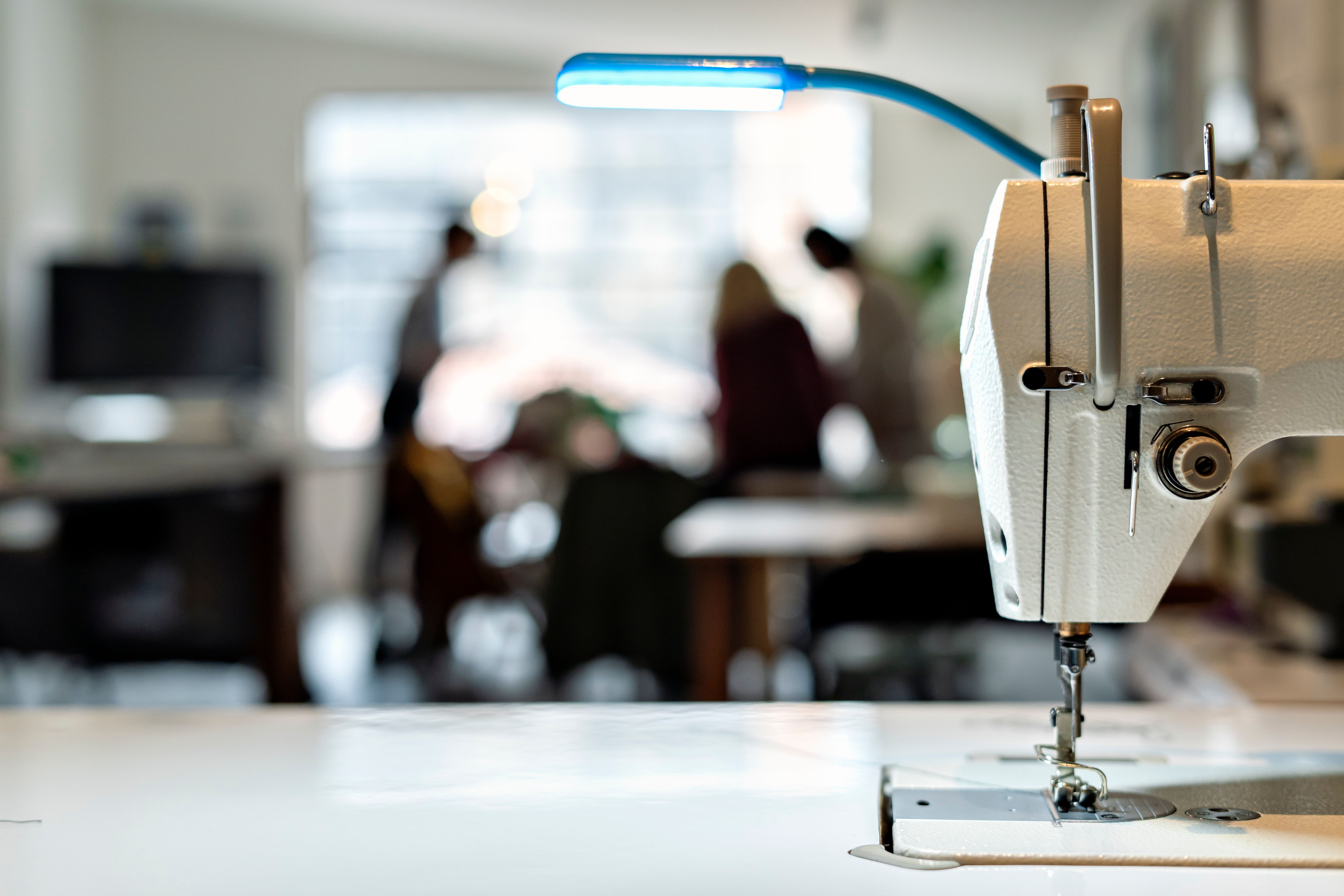 sewing machine closeup