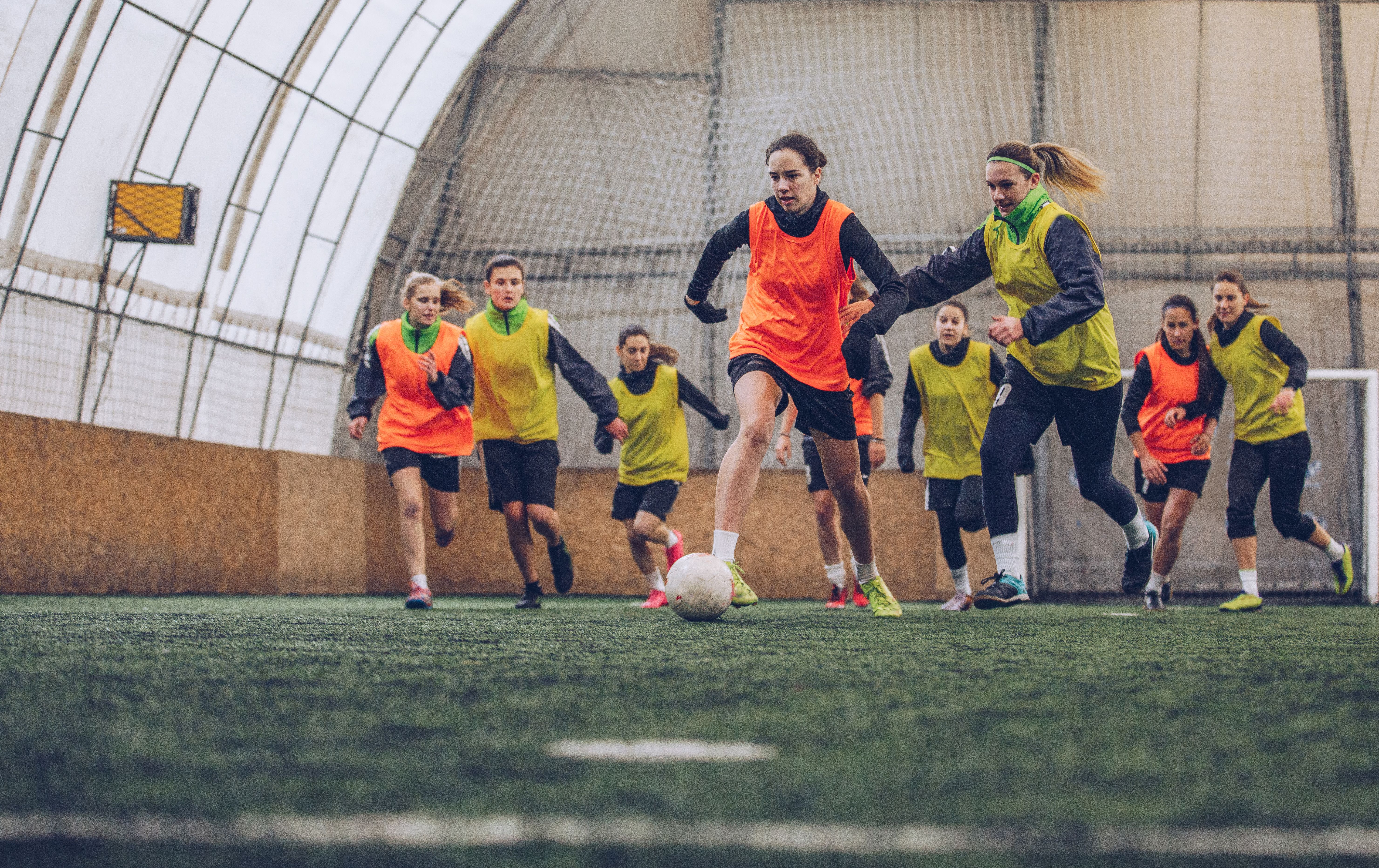 girl soccer practice
