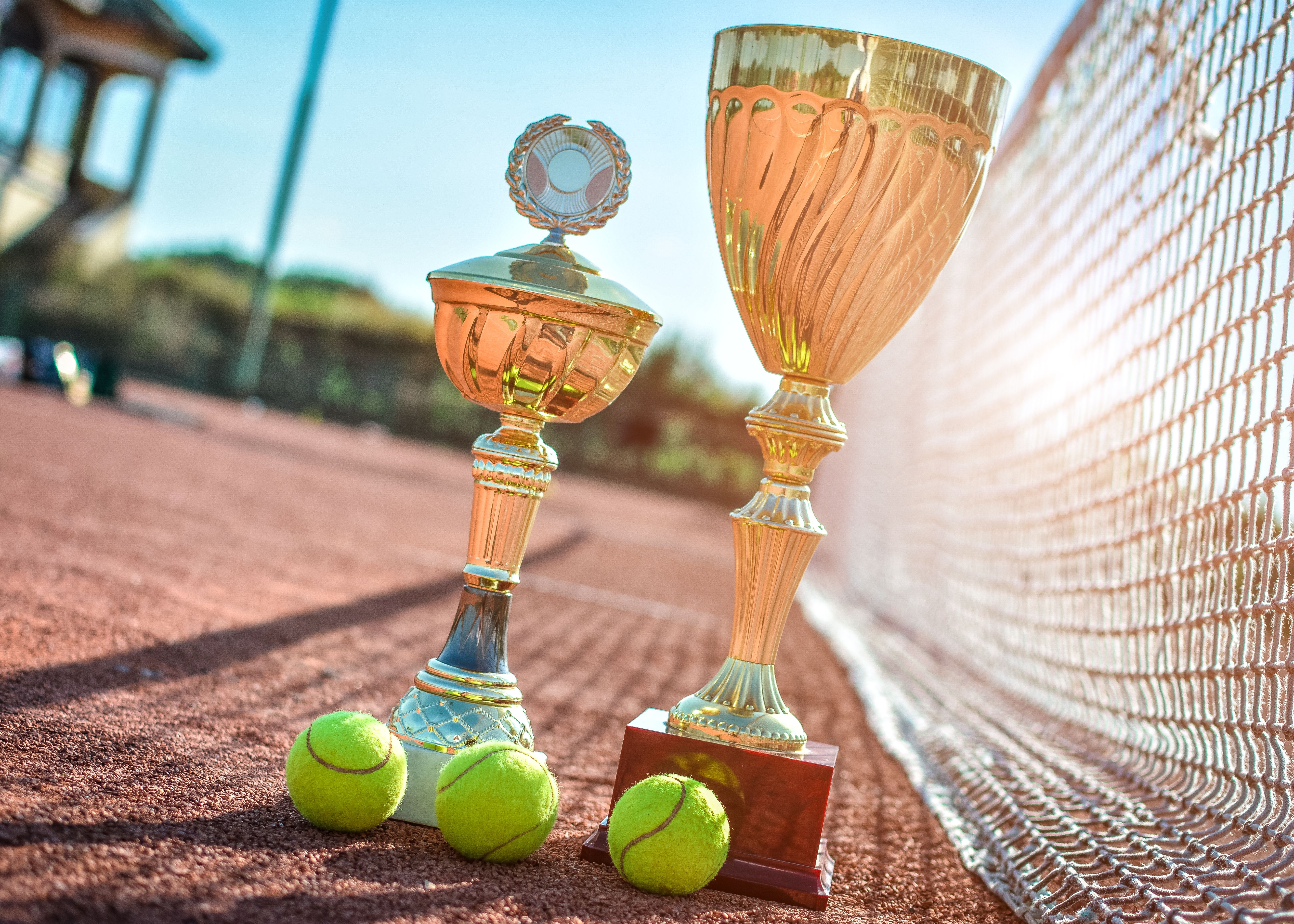 victory in the tennis championship