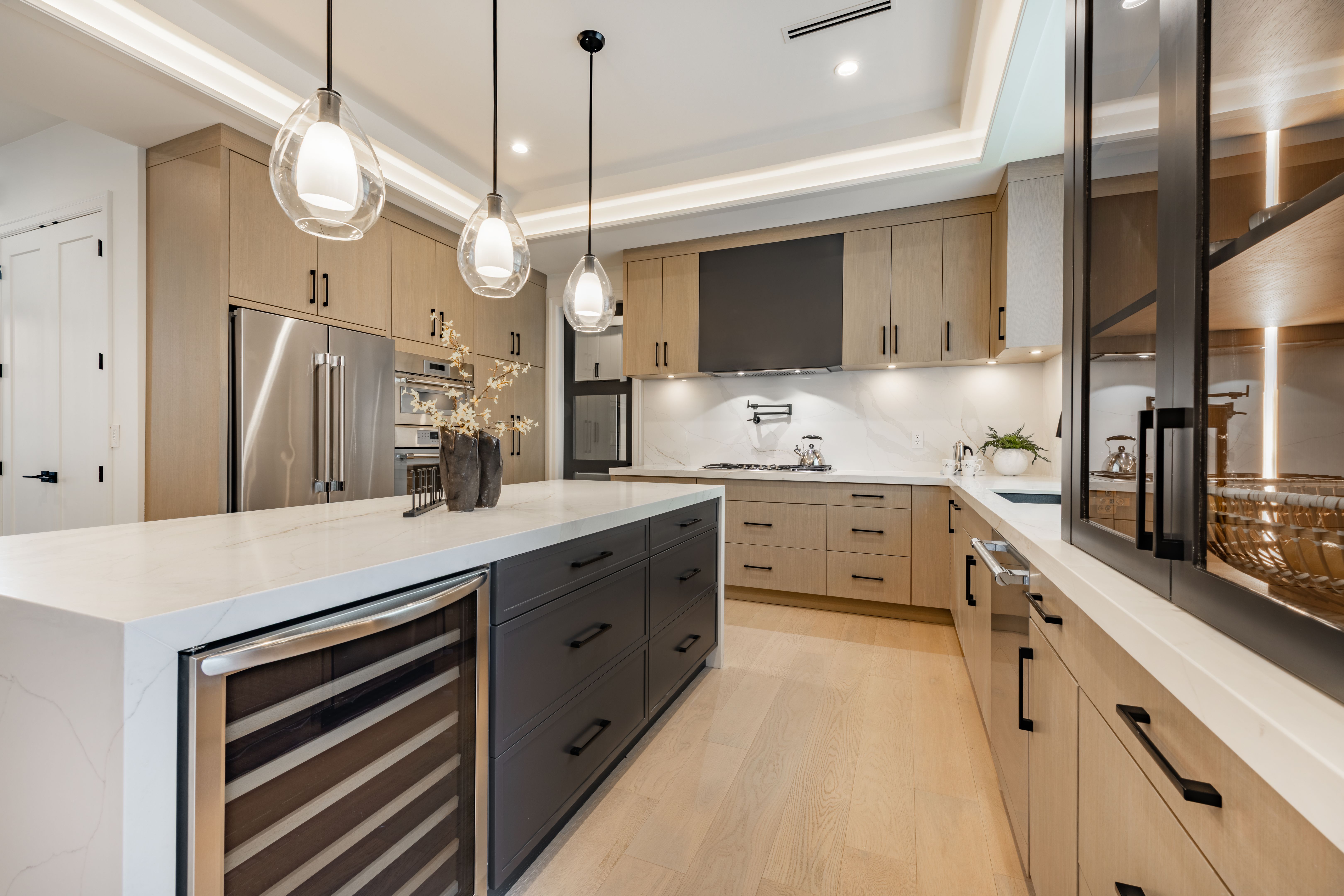 New contruction family home kitchen interior