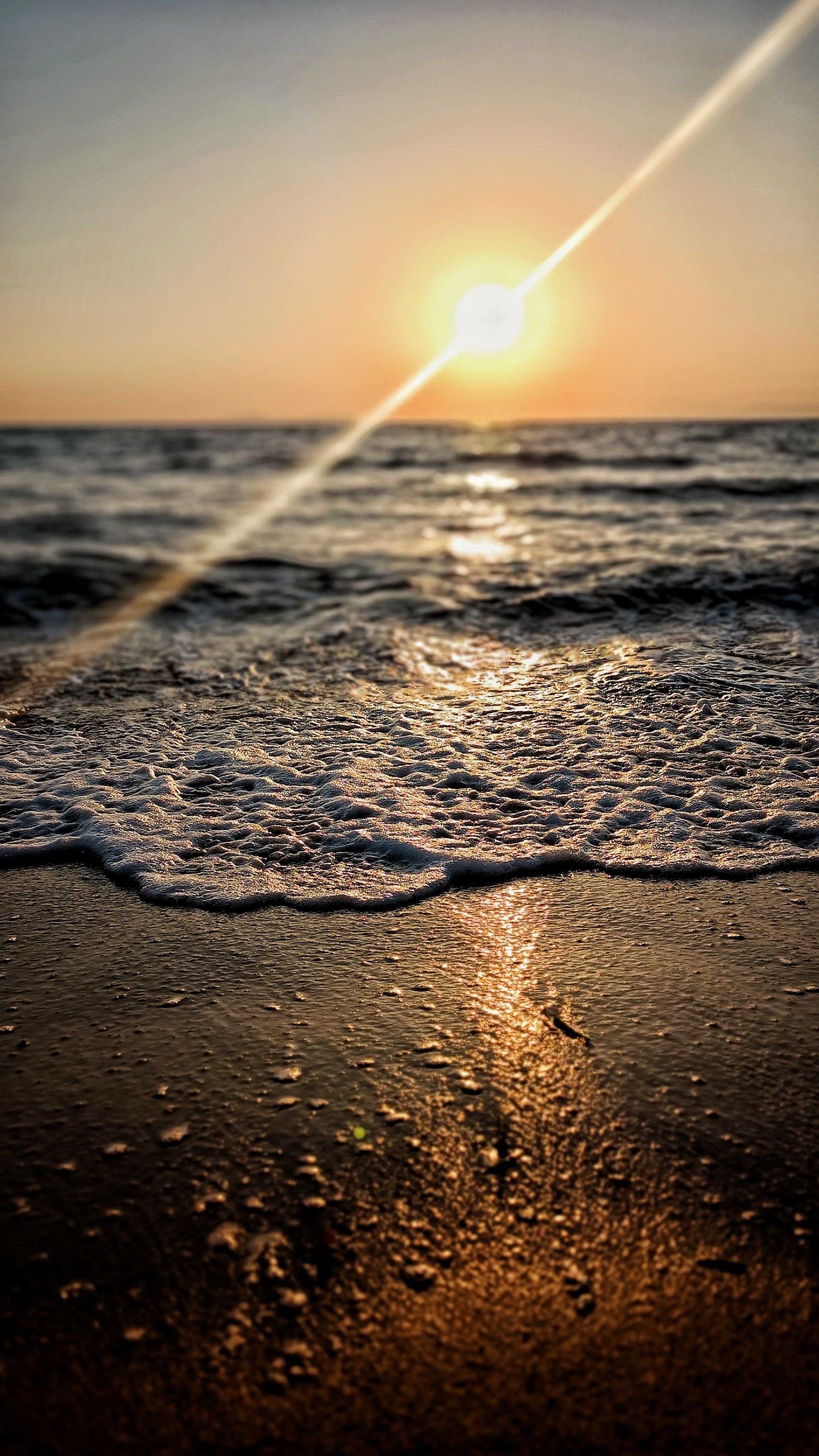 Sunset beach Clear sky