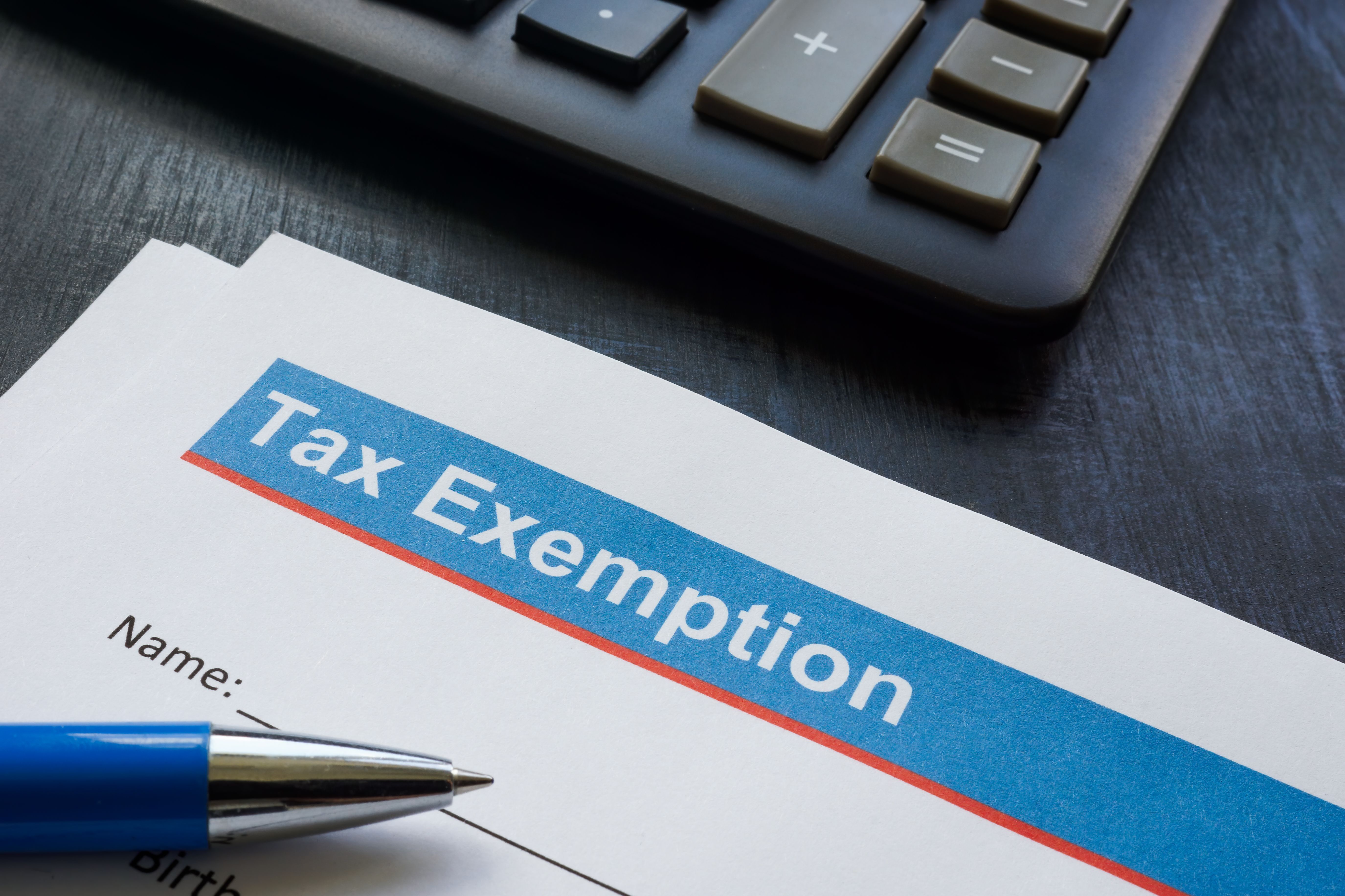 sales tax exemption