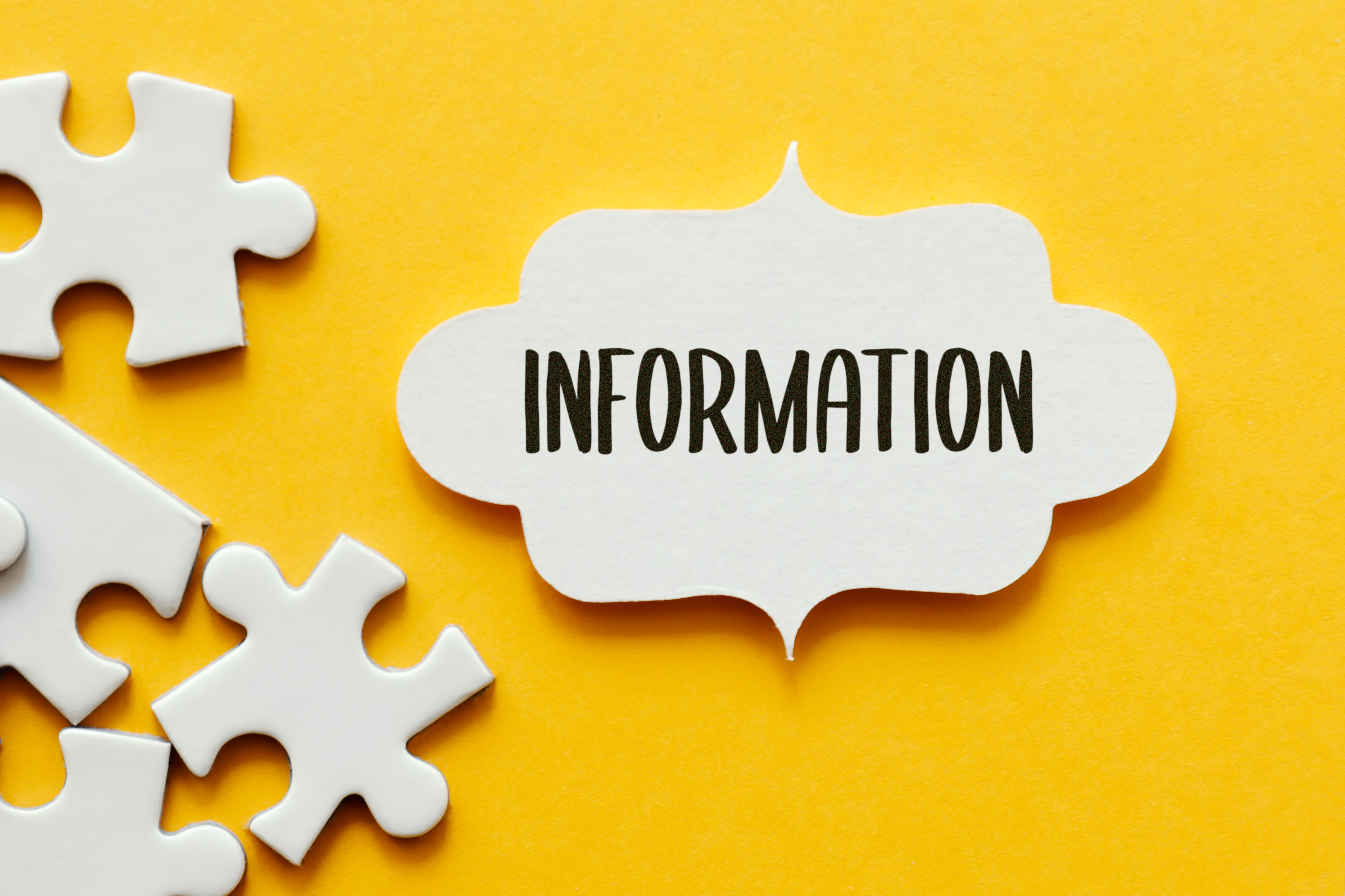 Information word with puzzle