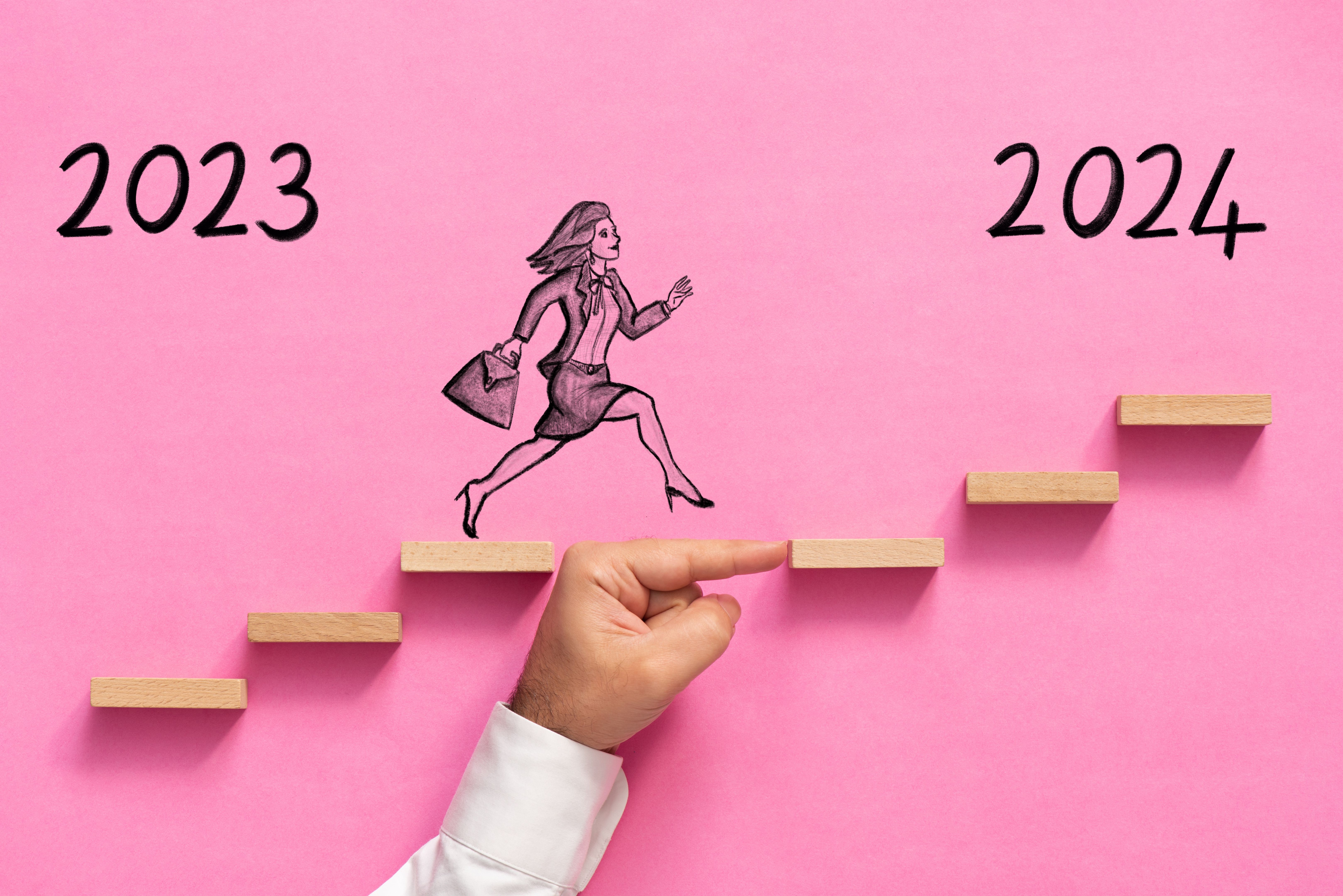 2024 New year's Business Concept