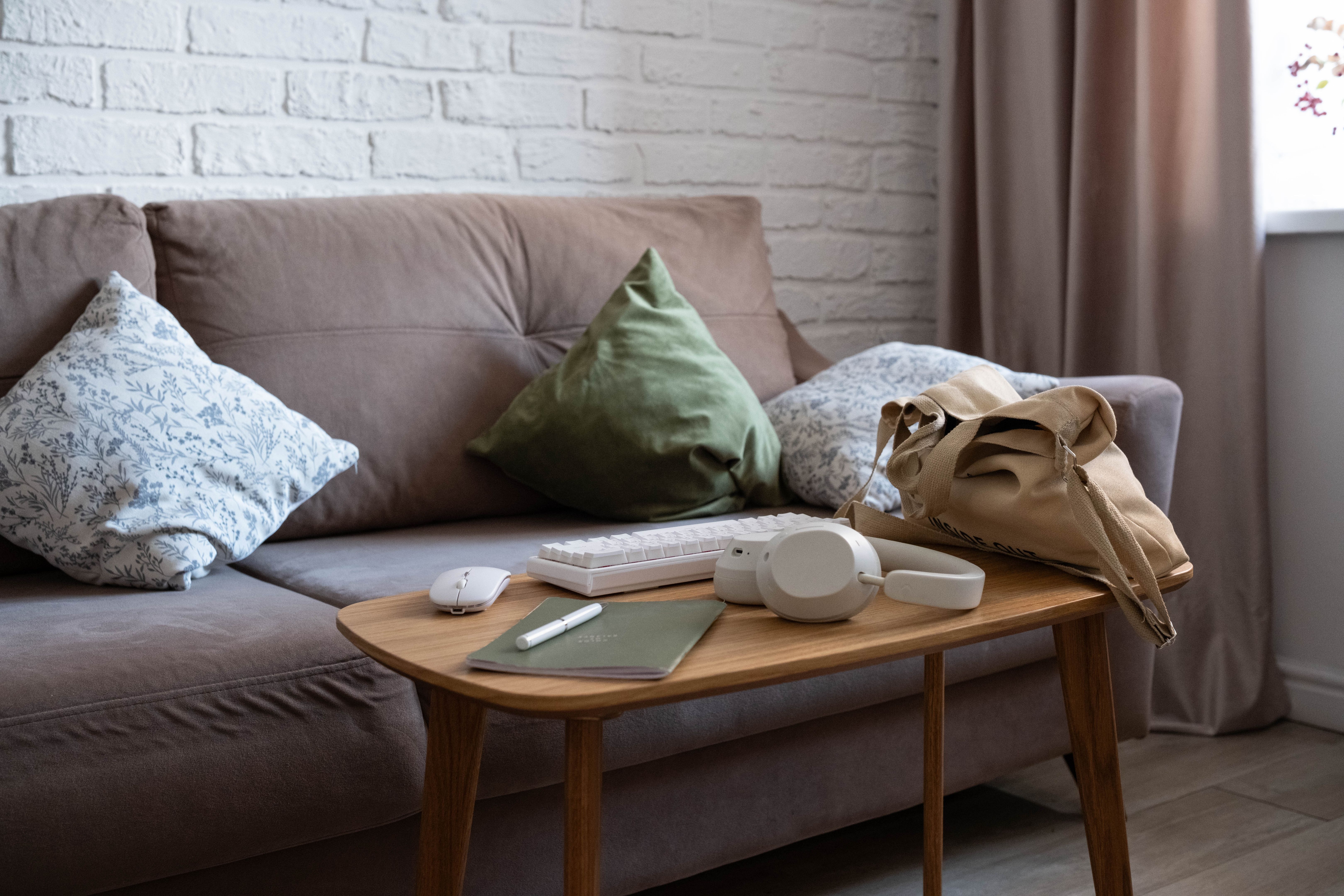 comfortable home setup