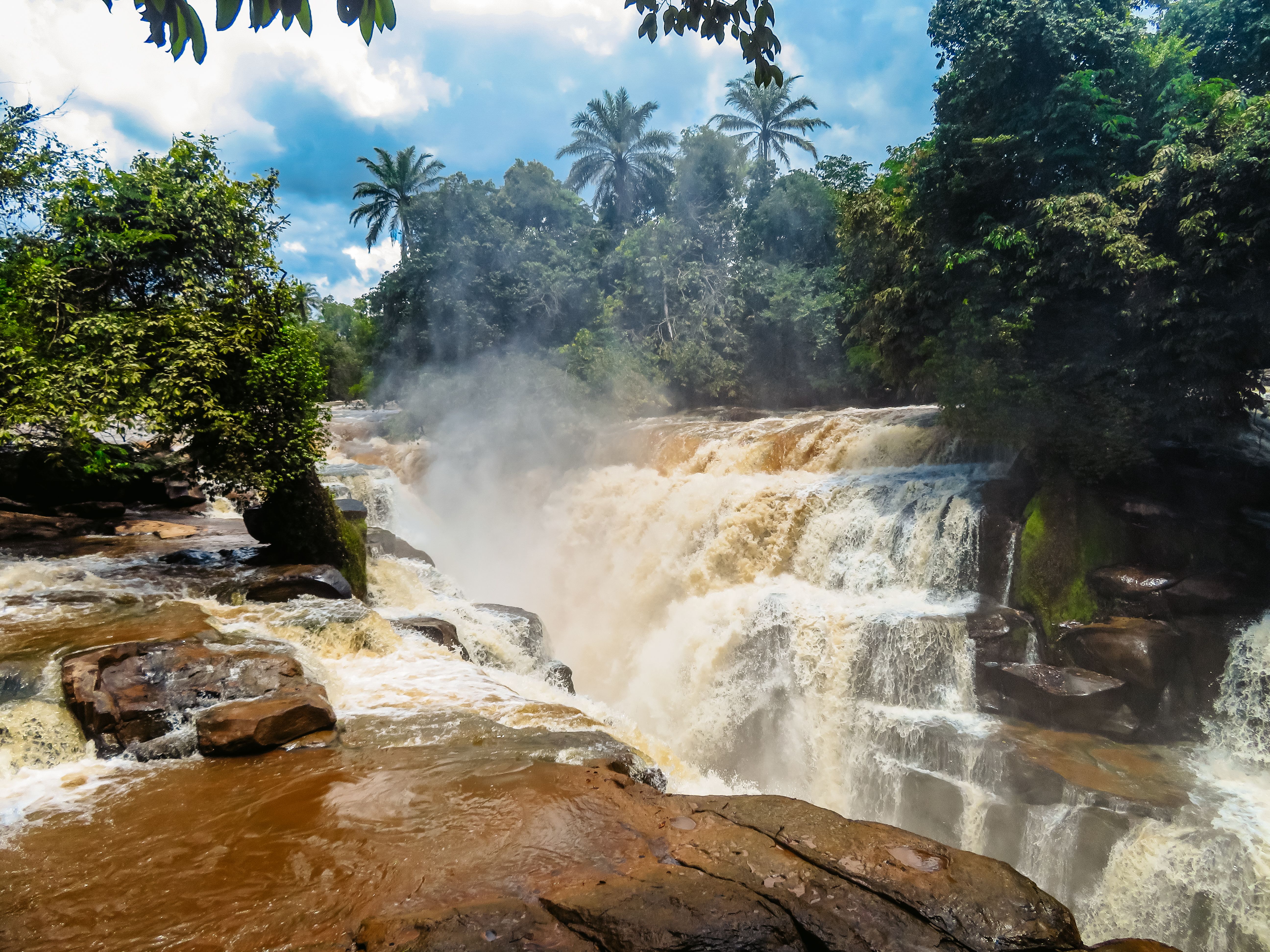 The Loufoulakari Falls In The Republic Of Congo