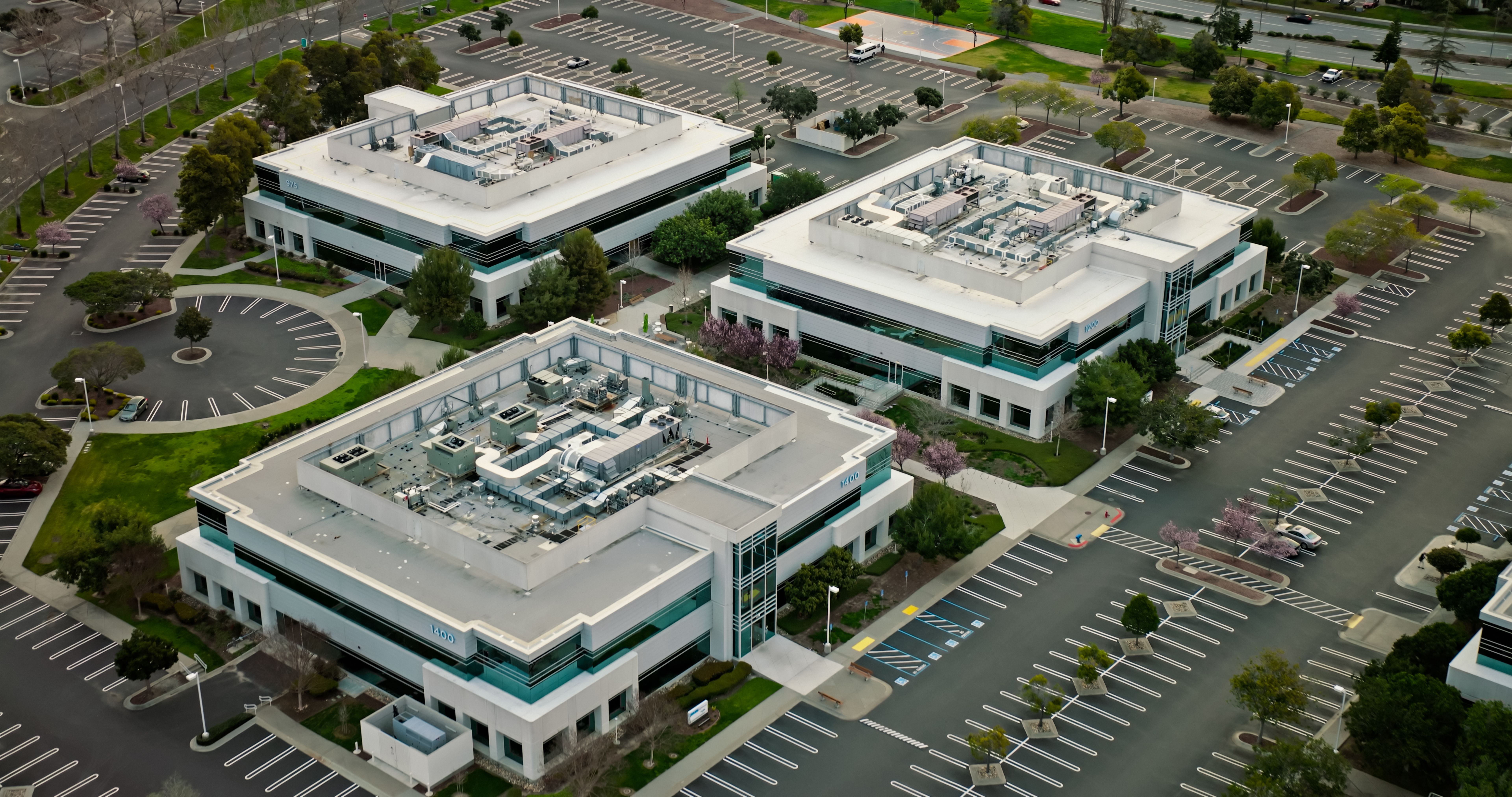 real estate aerial view