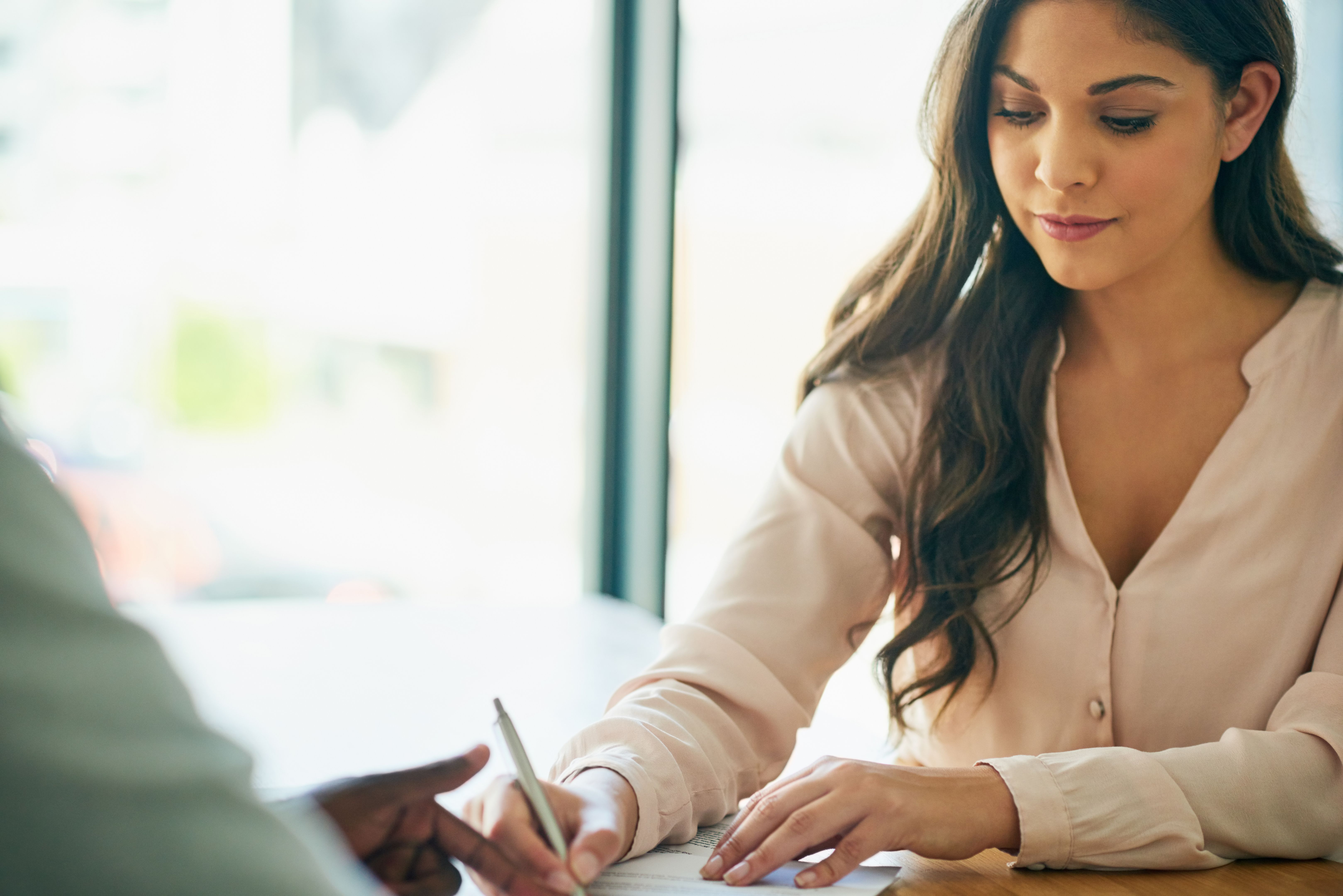 Her signature is all that's needed