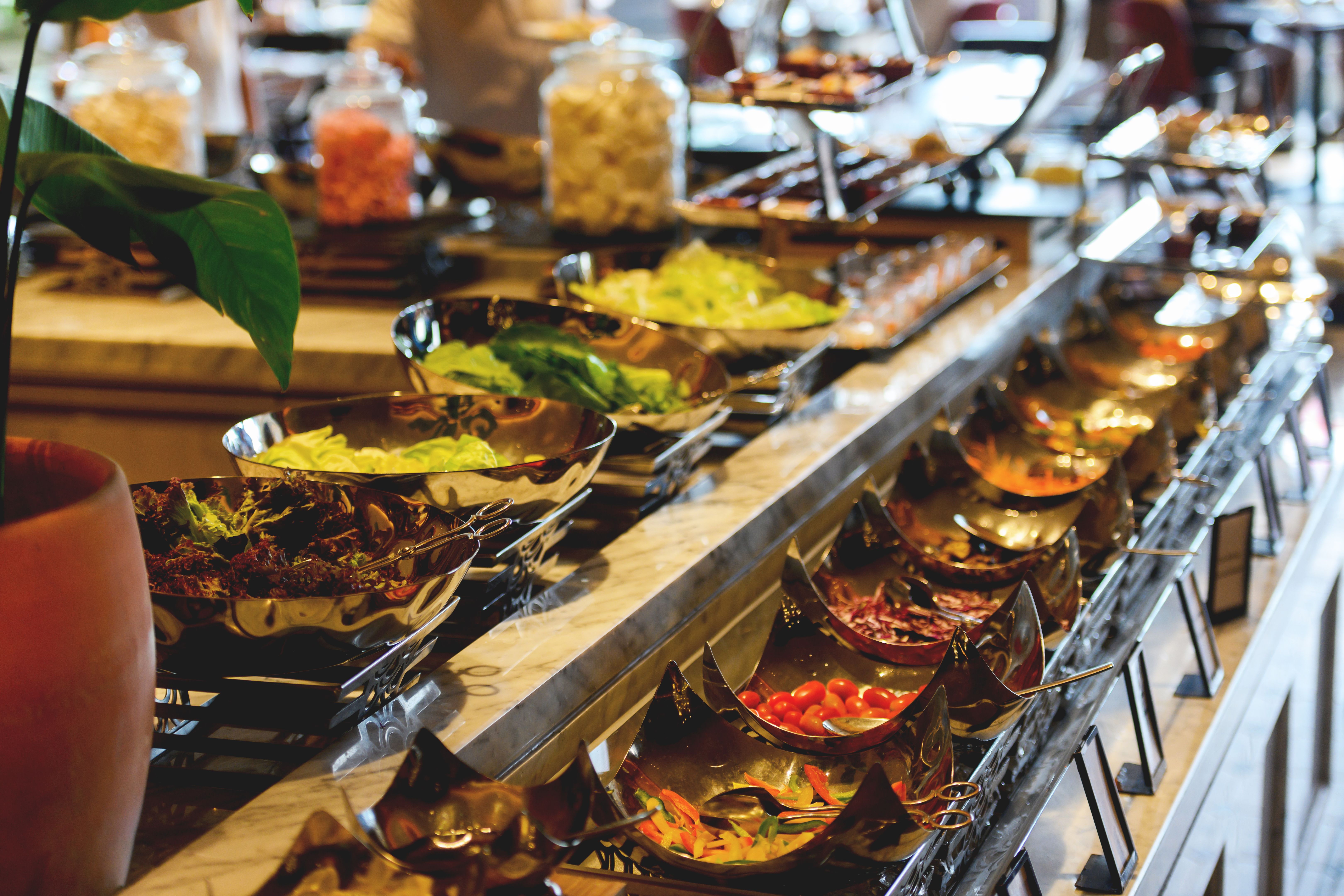 Luxury hotel buffet
