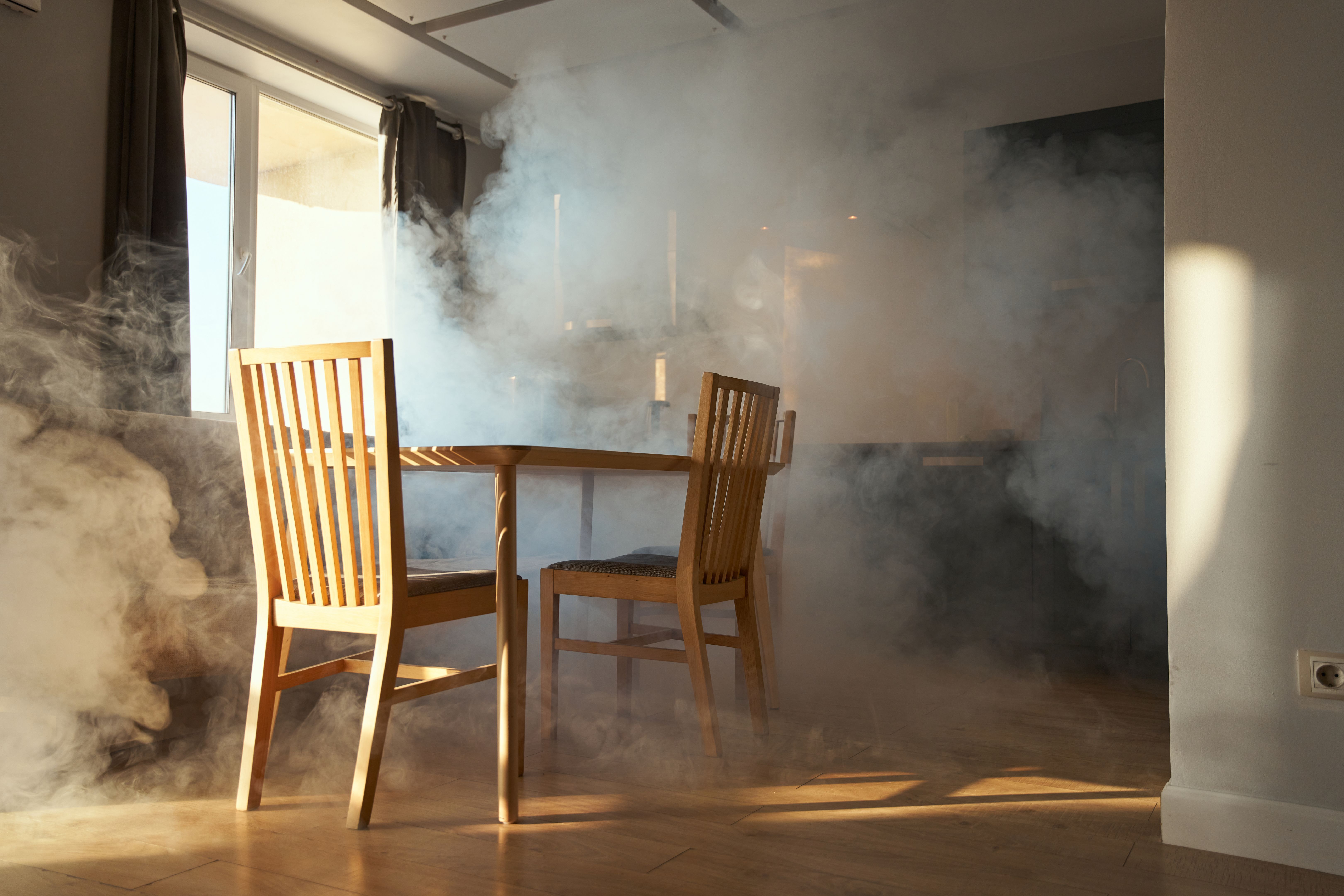 smoke damaged furniture