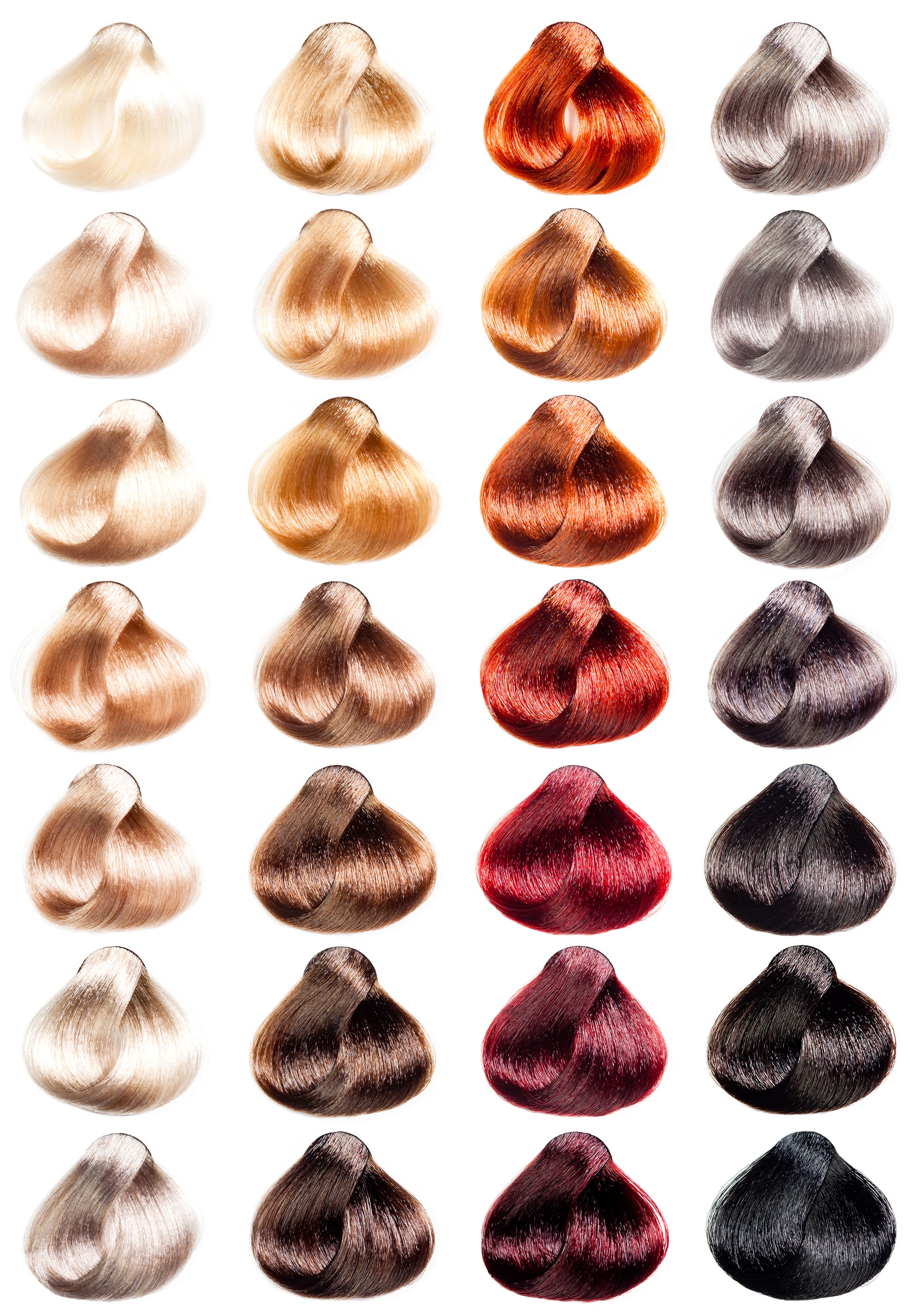 hair color sample