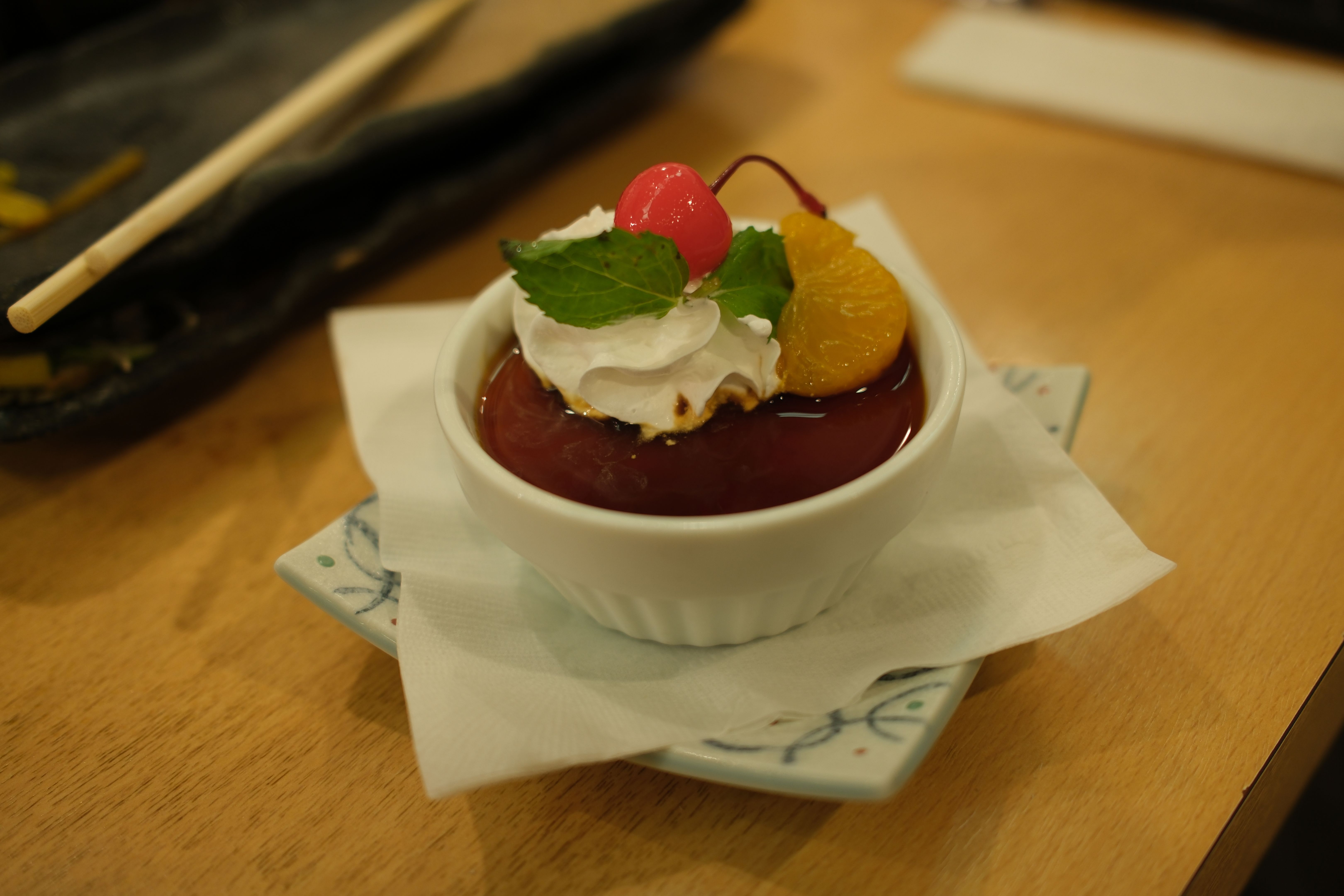 japanese dessert presentation
