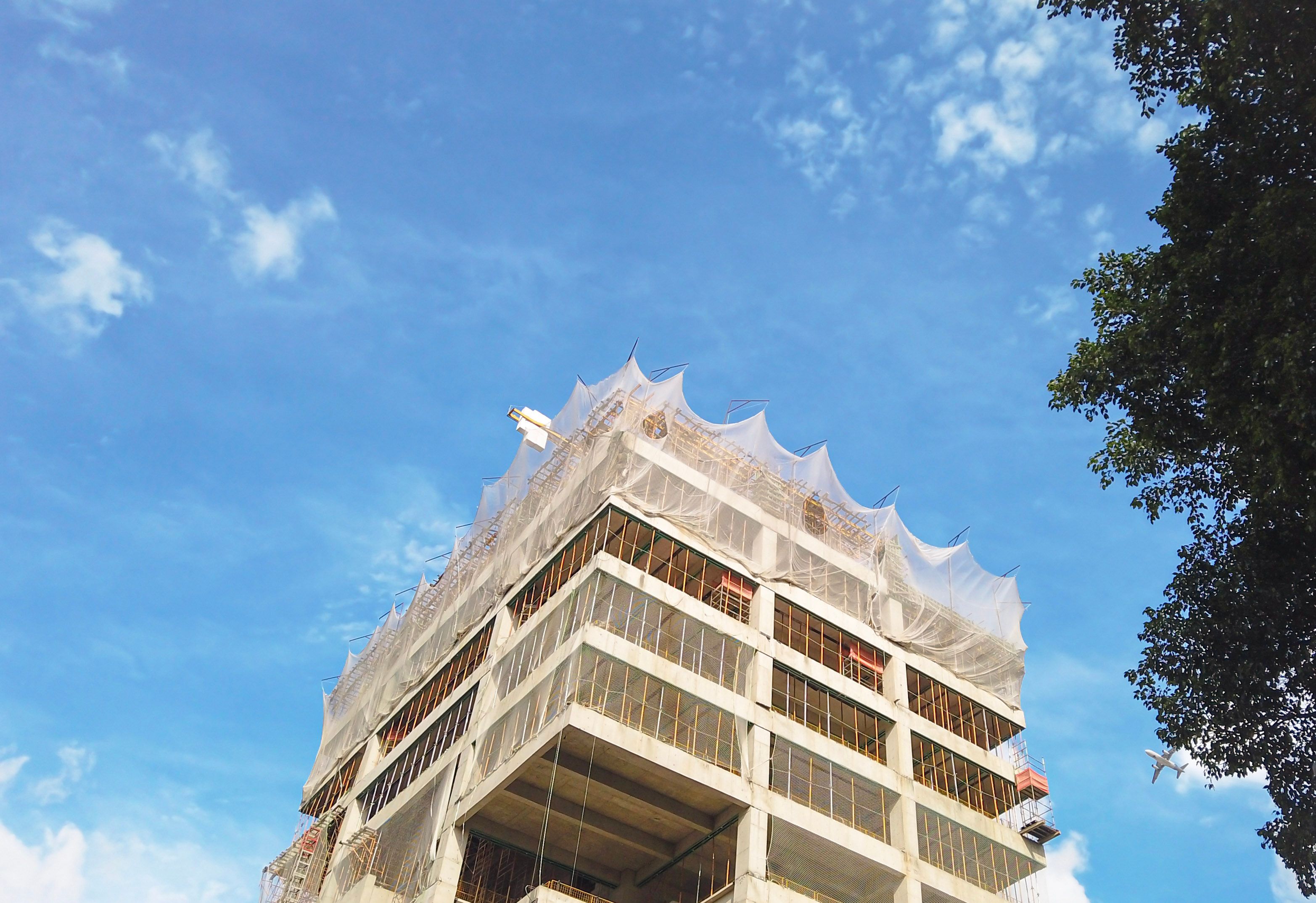 construção com fibra de vidro