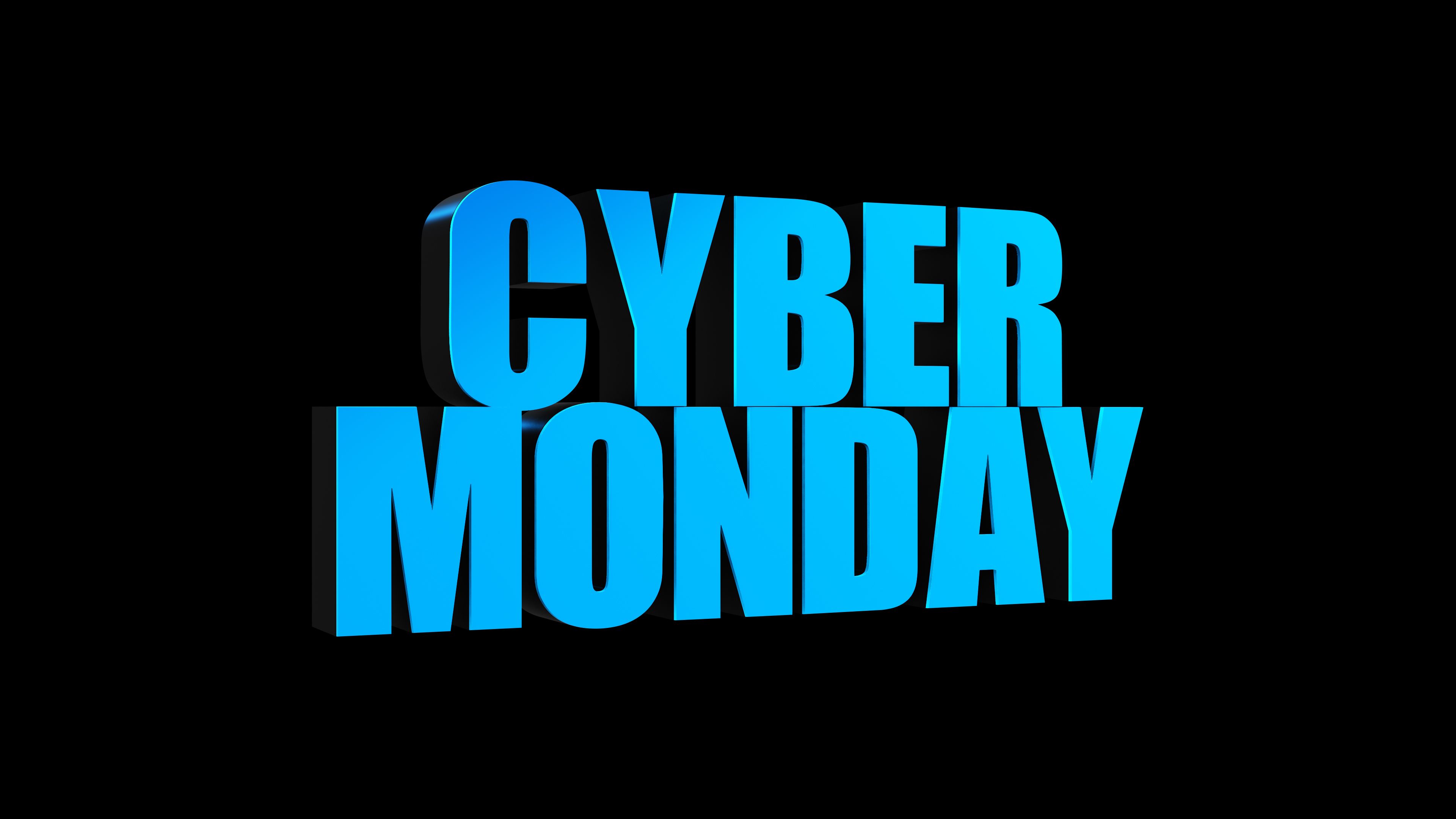Cyber Monday Sale text animation With Alpha Matte