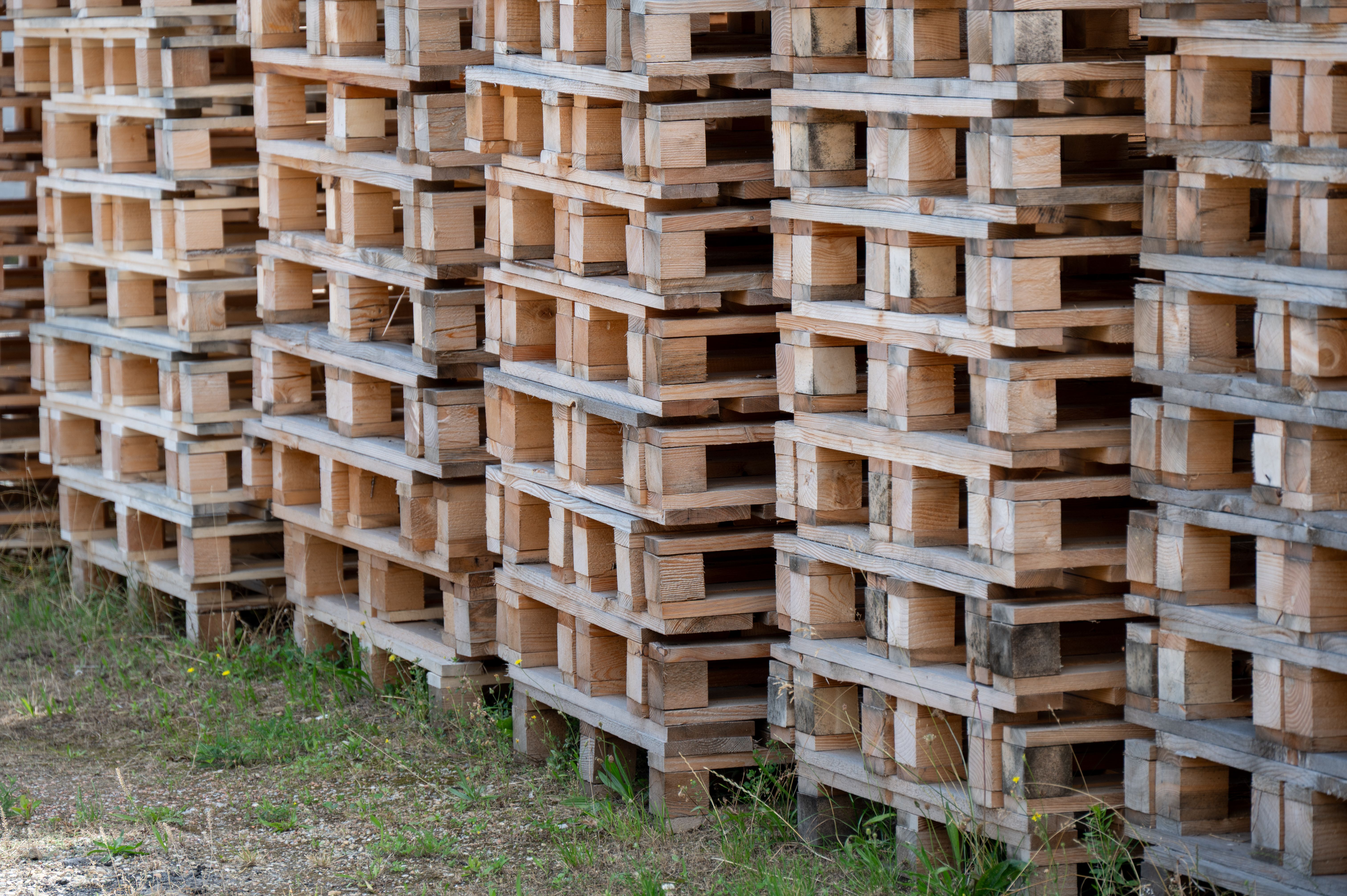 wooden pallets