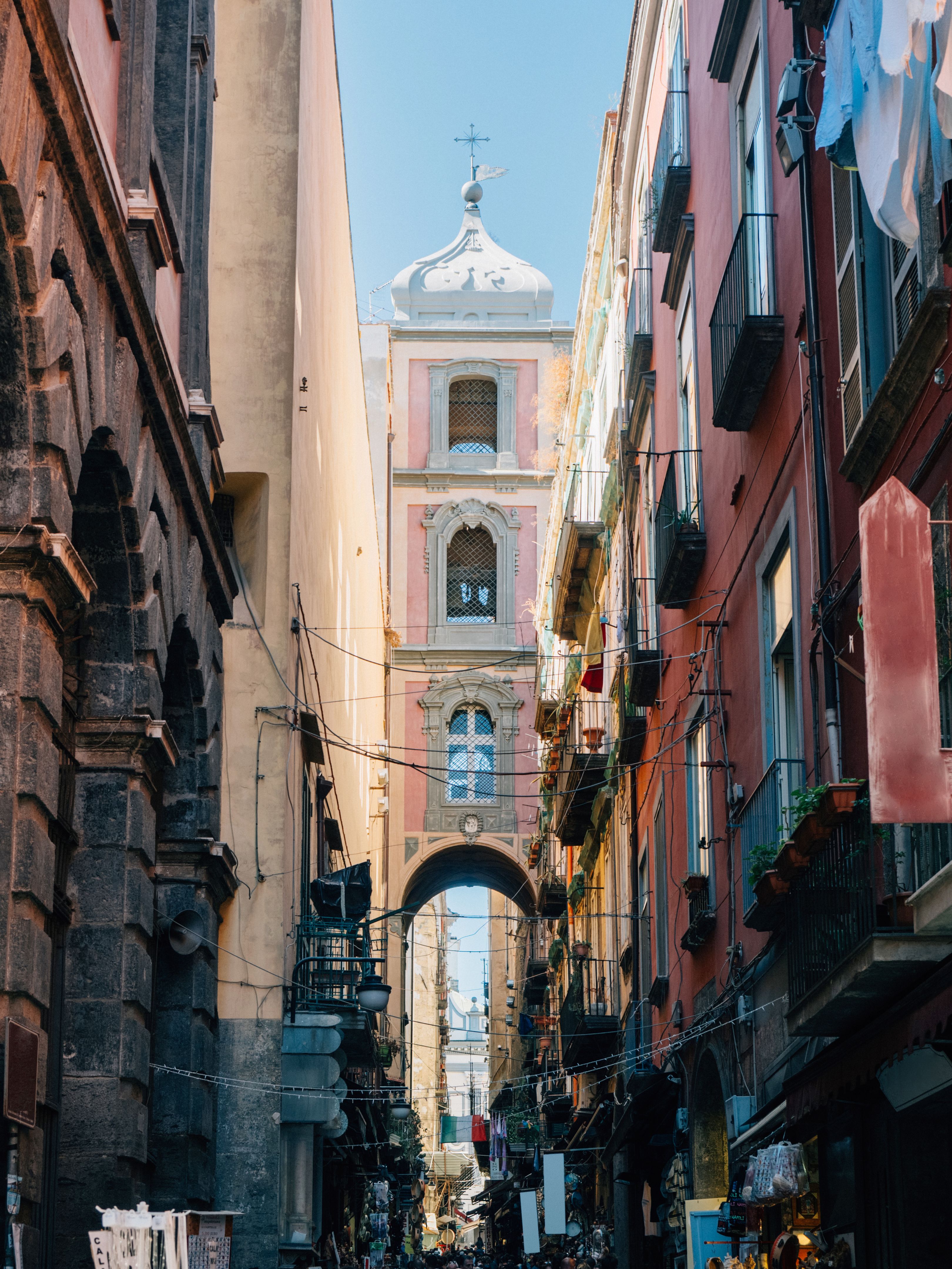 San Gregorio Armeno, a famous street in Naples, Italy San Gregorio Armeno, a famous street in Naples, Italy