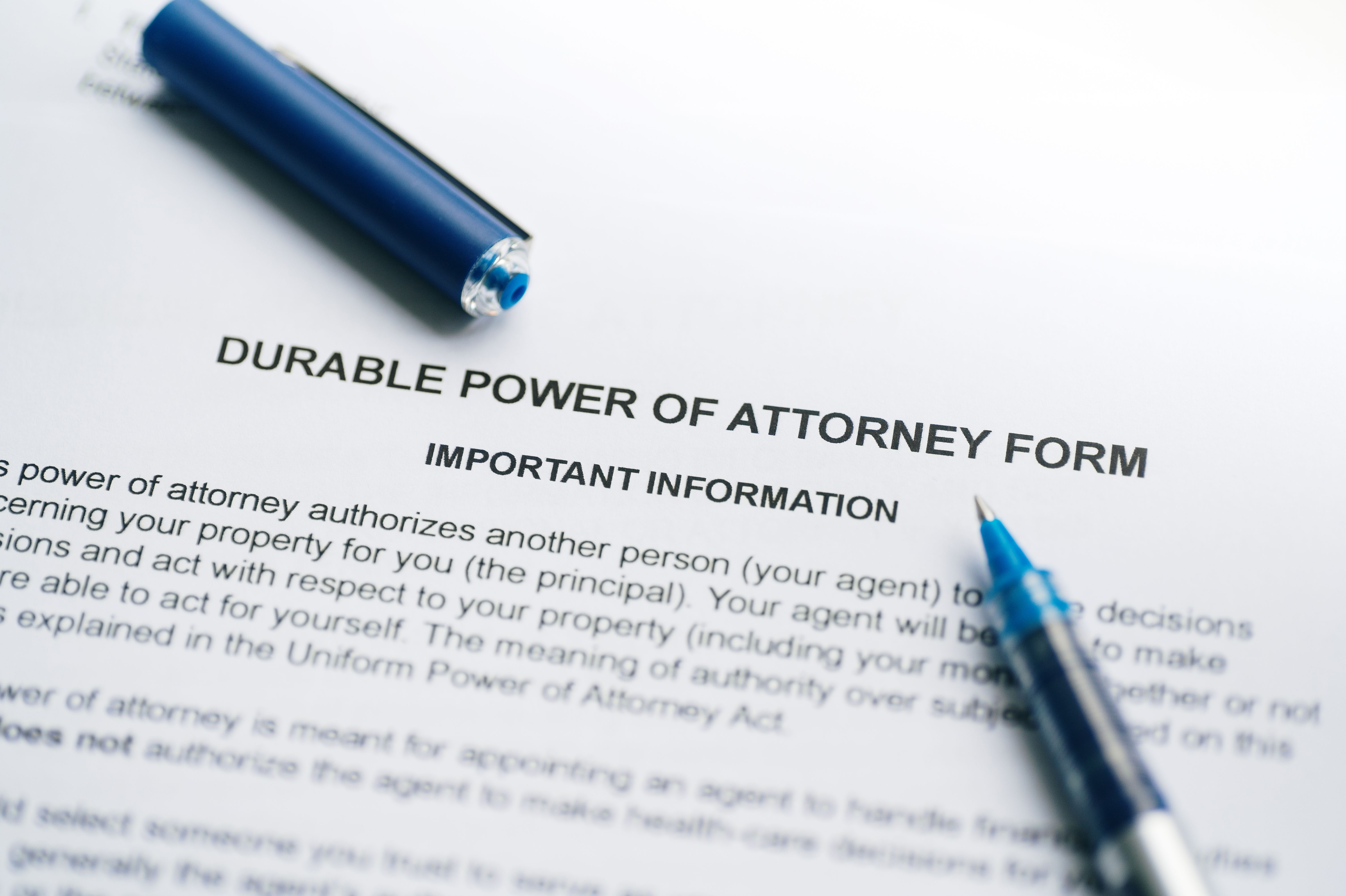 power of attorney document