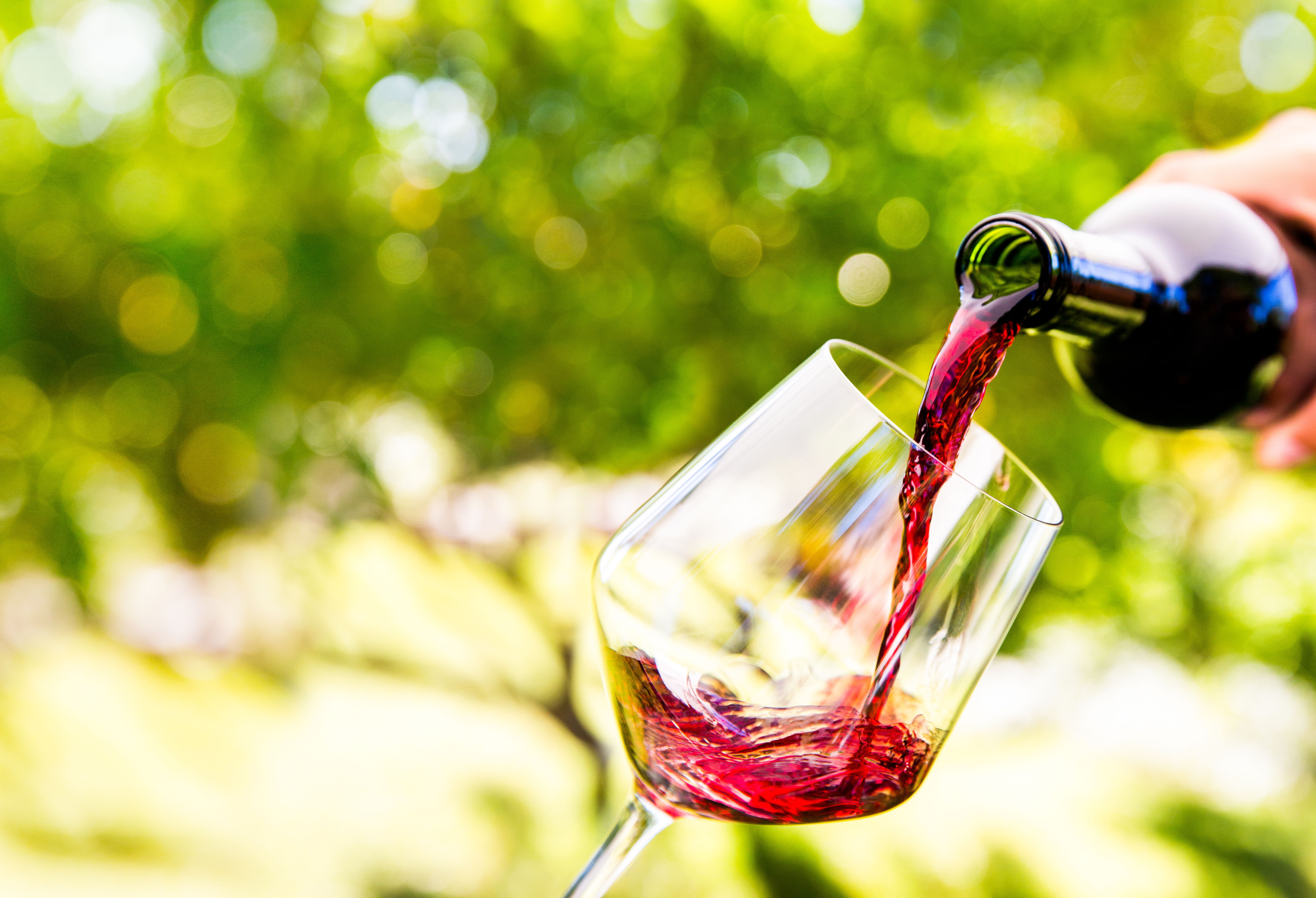 pouring wine