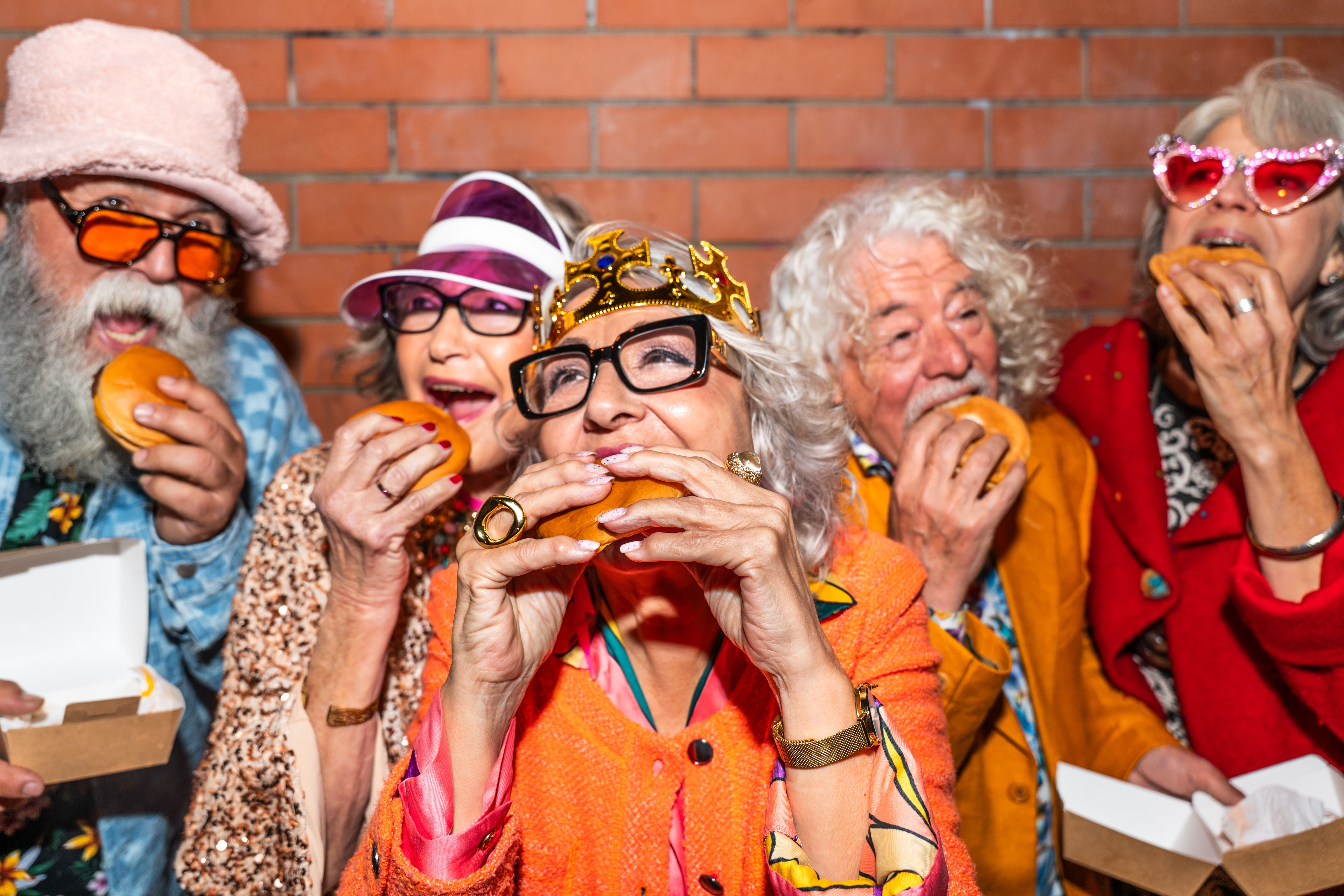 seniors enjoying event