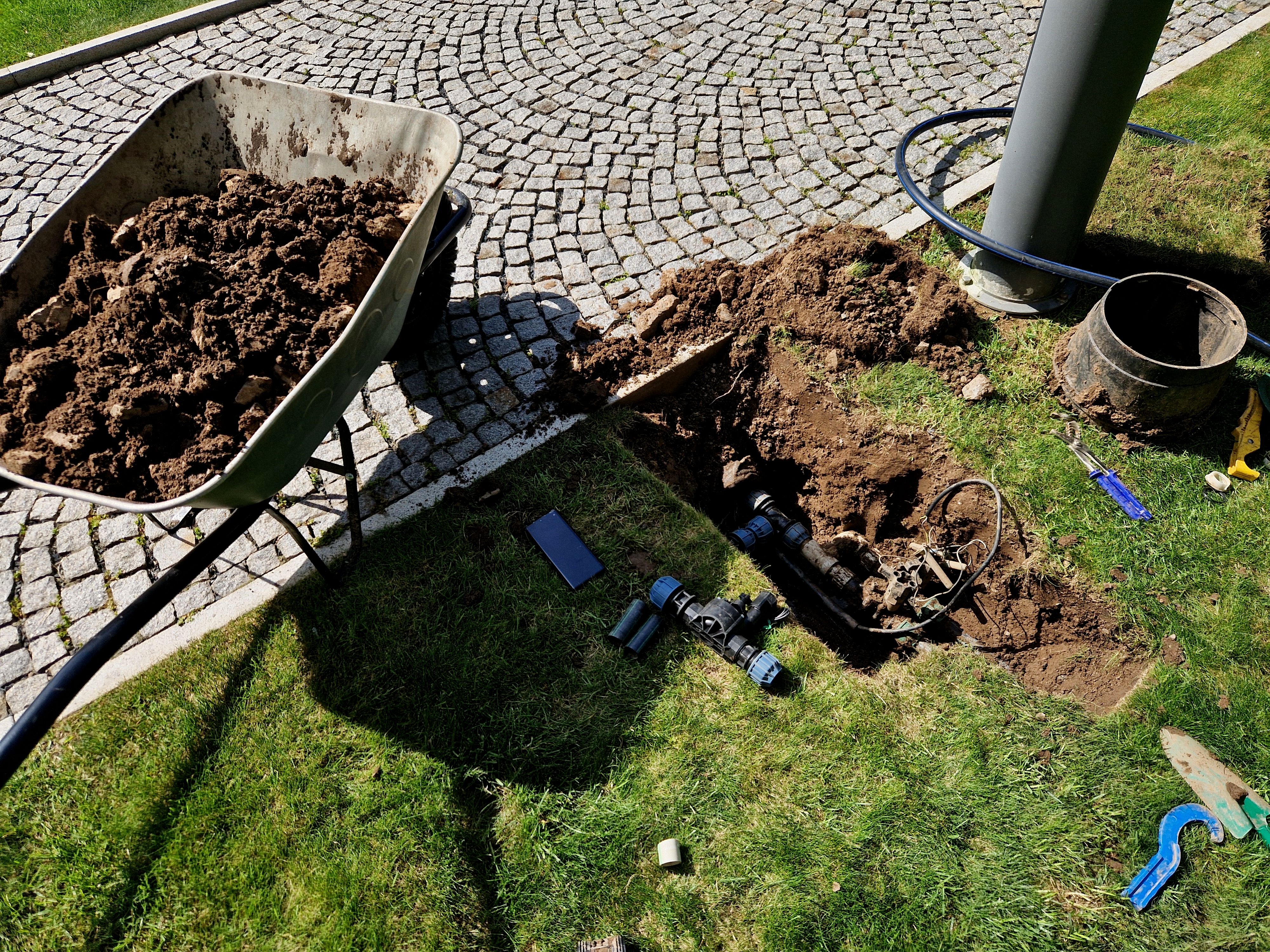 sprinkler installation