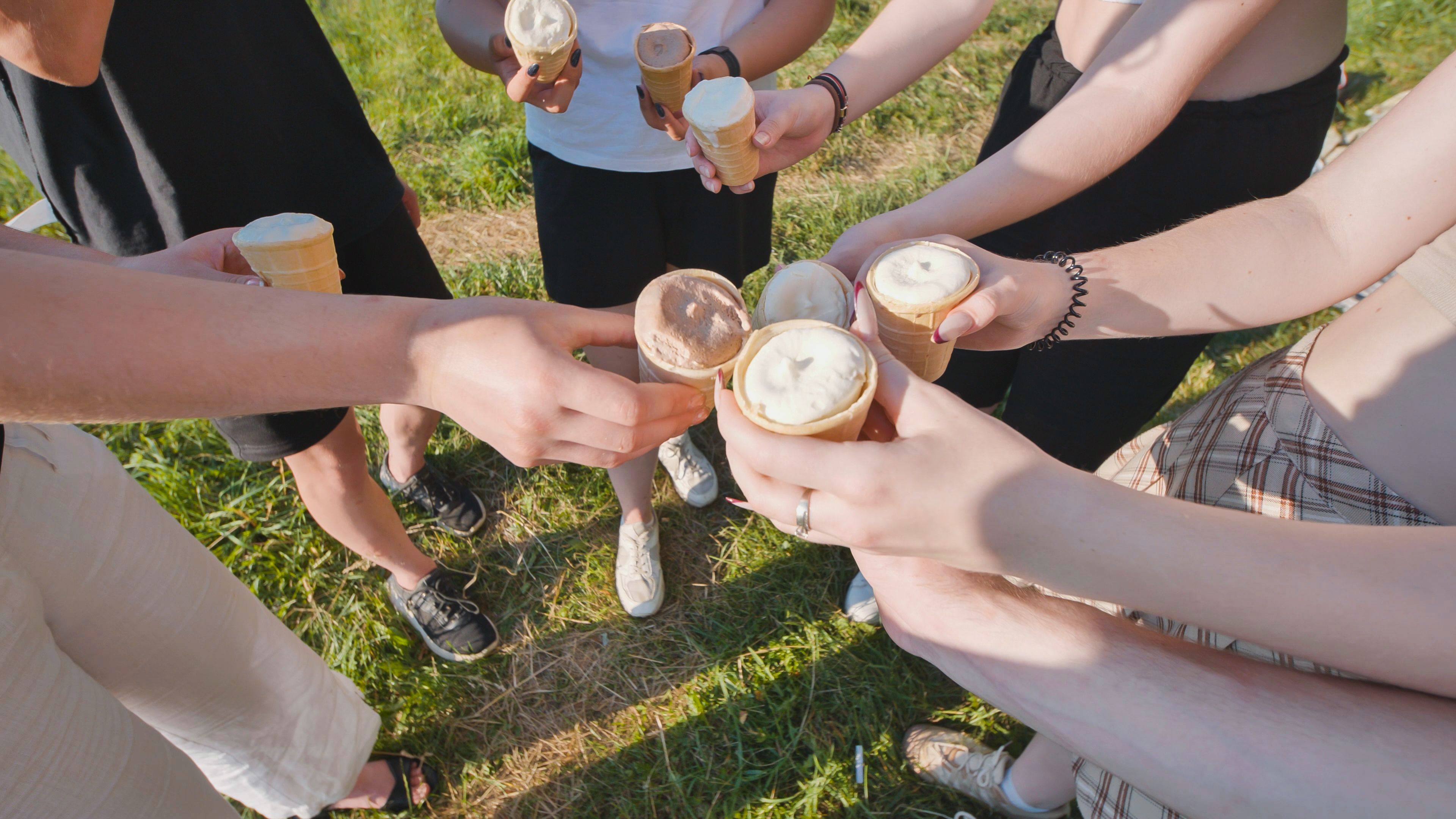 community gathering ice cream