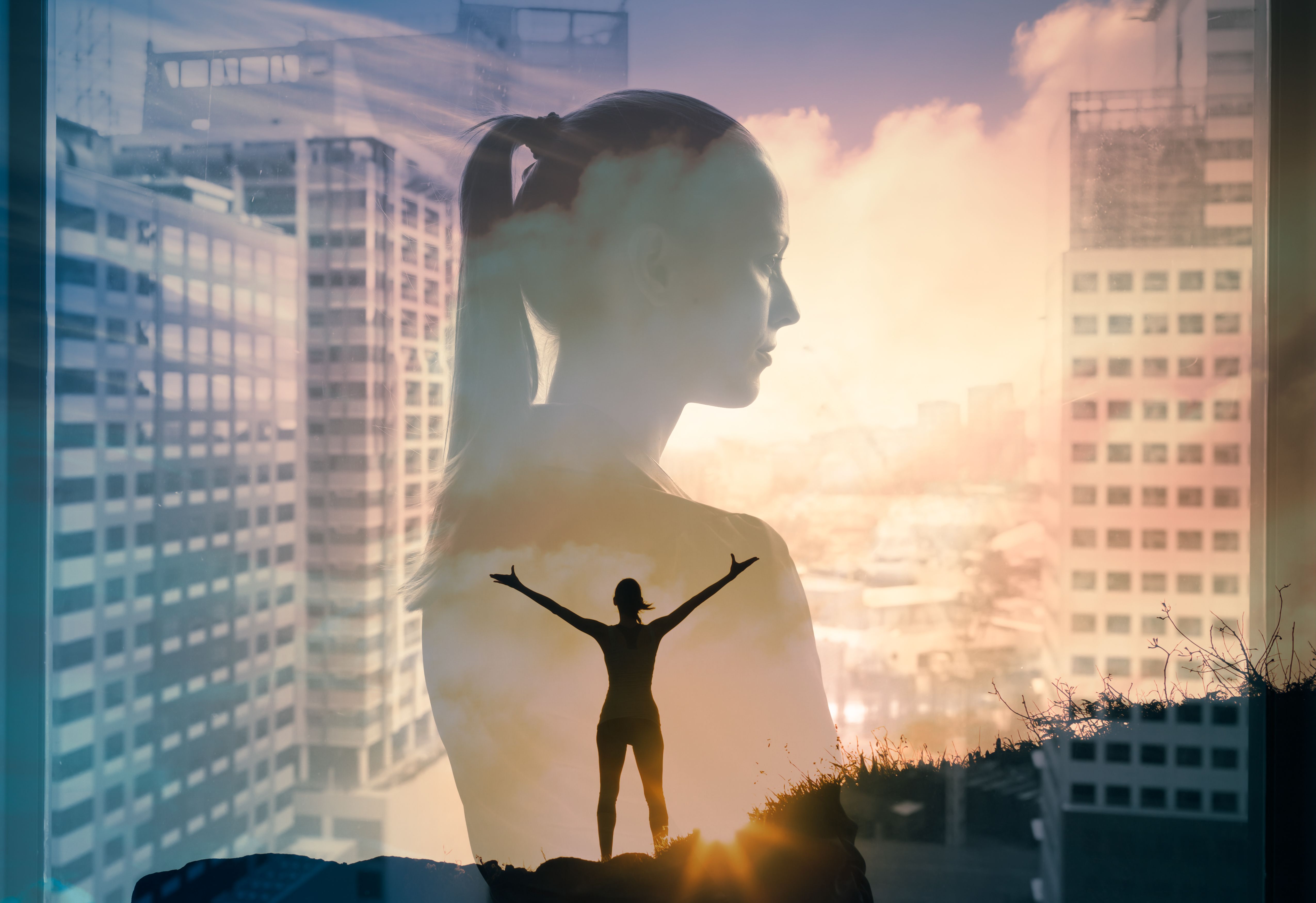 Successful businesswoman in the city. Achievement and success concept. Successful businesswoman in the city. Achievement and success concept.