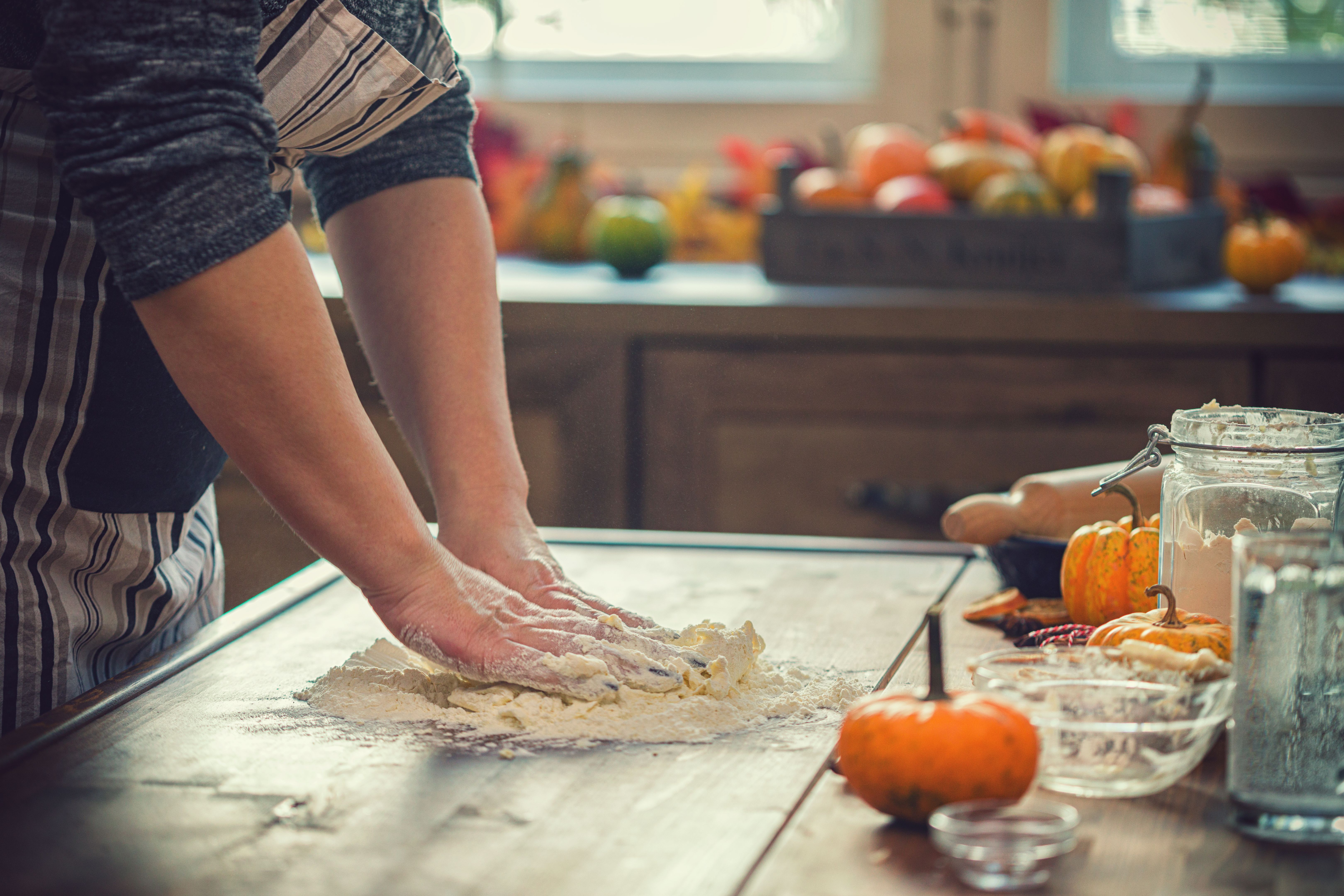 autumn kitchen preparation