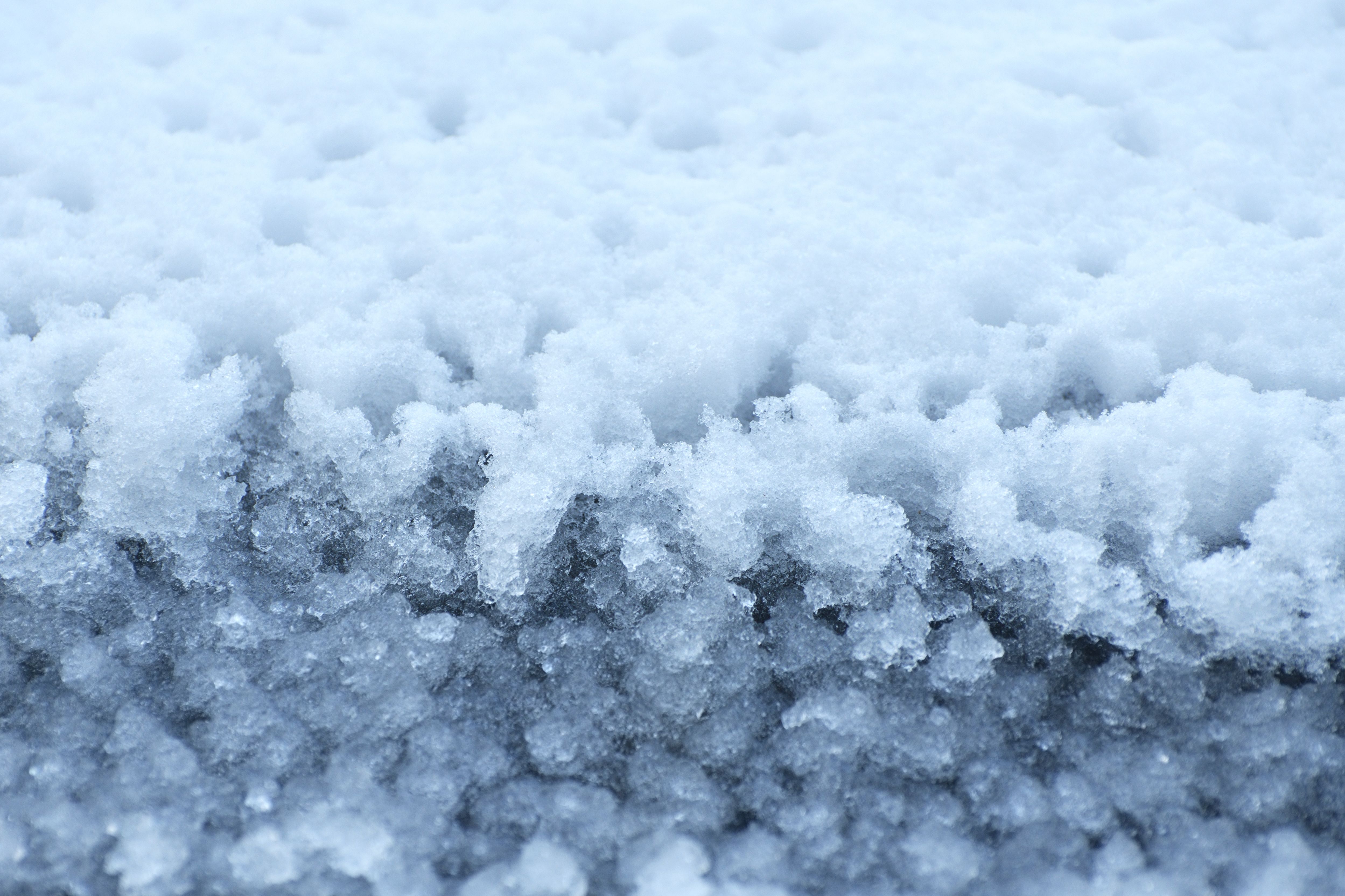 Frozen Icy Slush Close Up Abstract