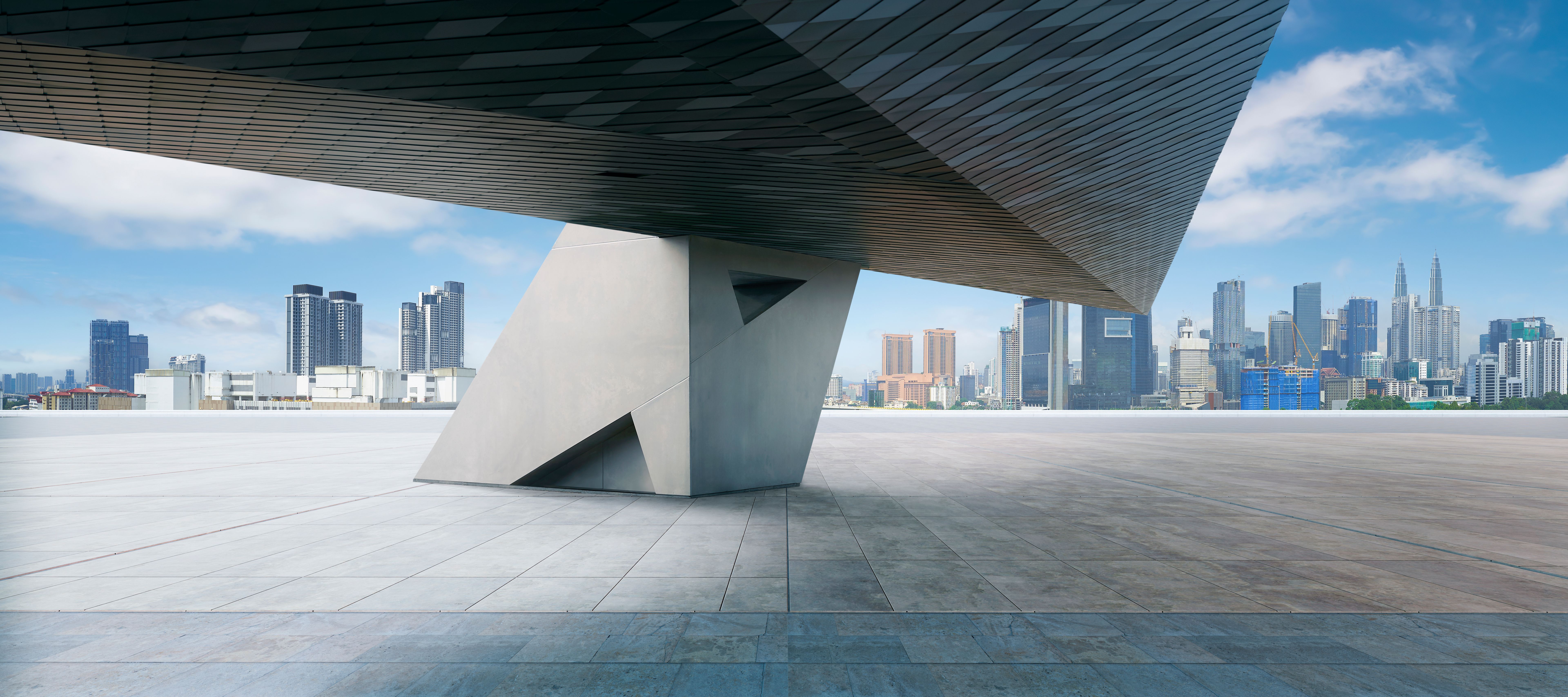 modern outdoor space