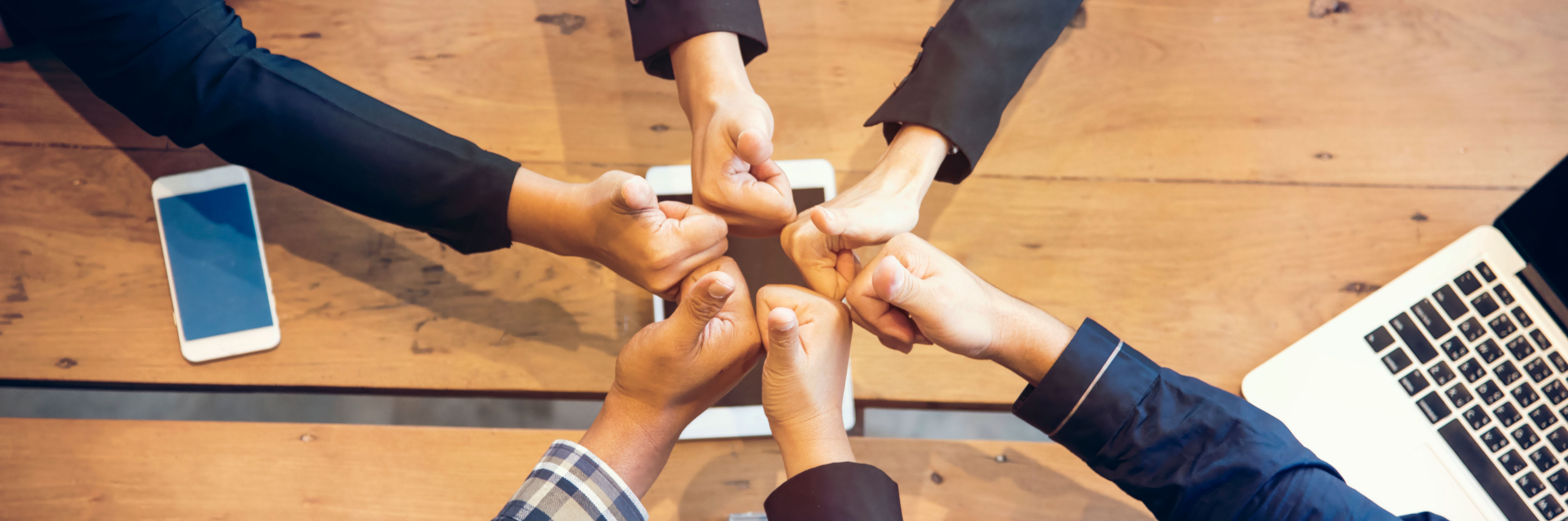 Banner diversity solidarity team multiethnic Partners hands together teamwork. Group of multiracial meetings joins hands together. Panorama Diversity people hands join empower trust team solidarity