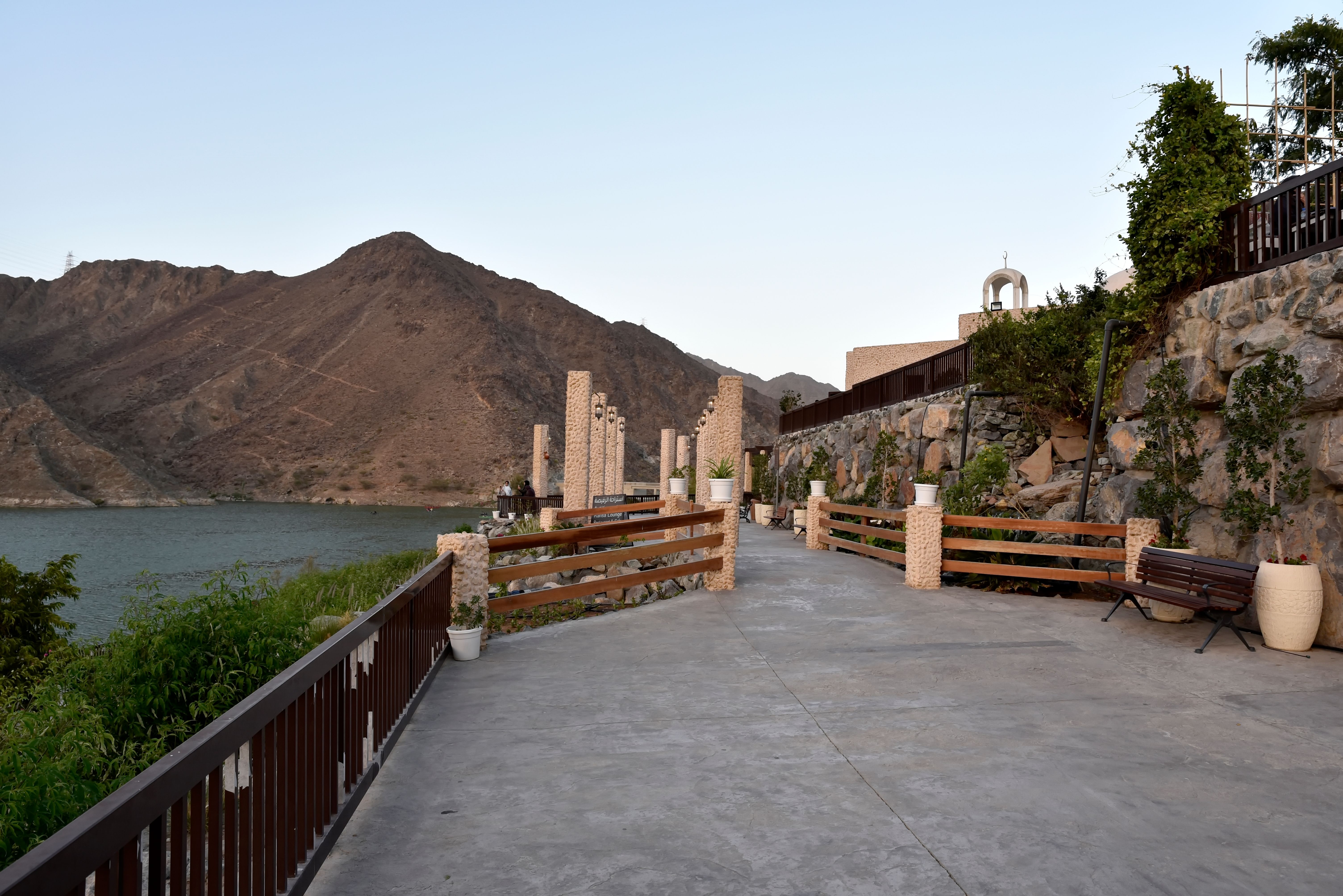 Al Rafisah Dam Khorfakkan United Arab Emirates March 22 2021 the view and around Al Rafisah dam near