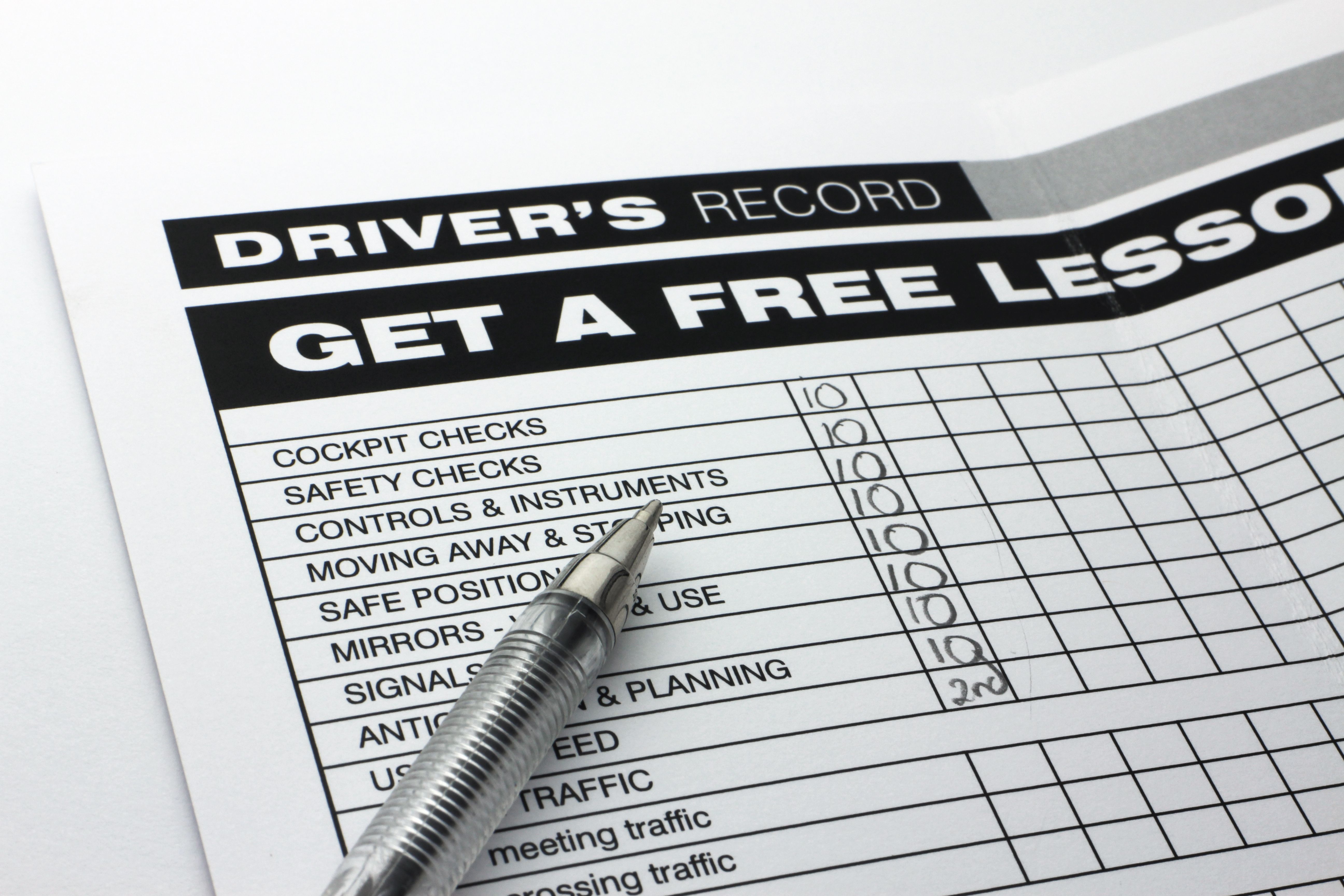 driving lessons schedule